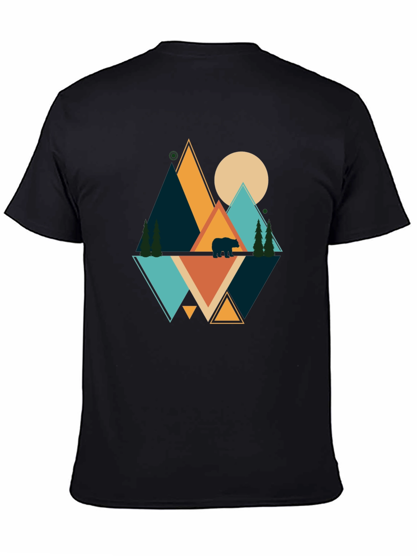 Geometric Bear Mountain Graphic Tee