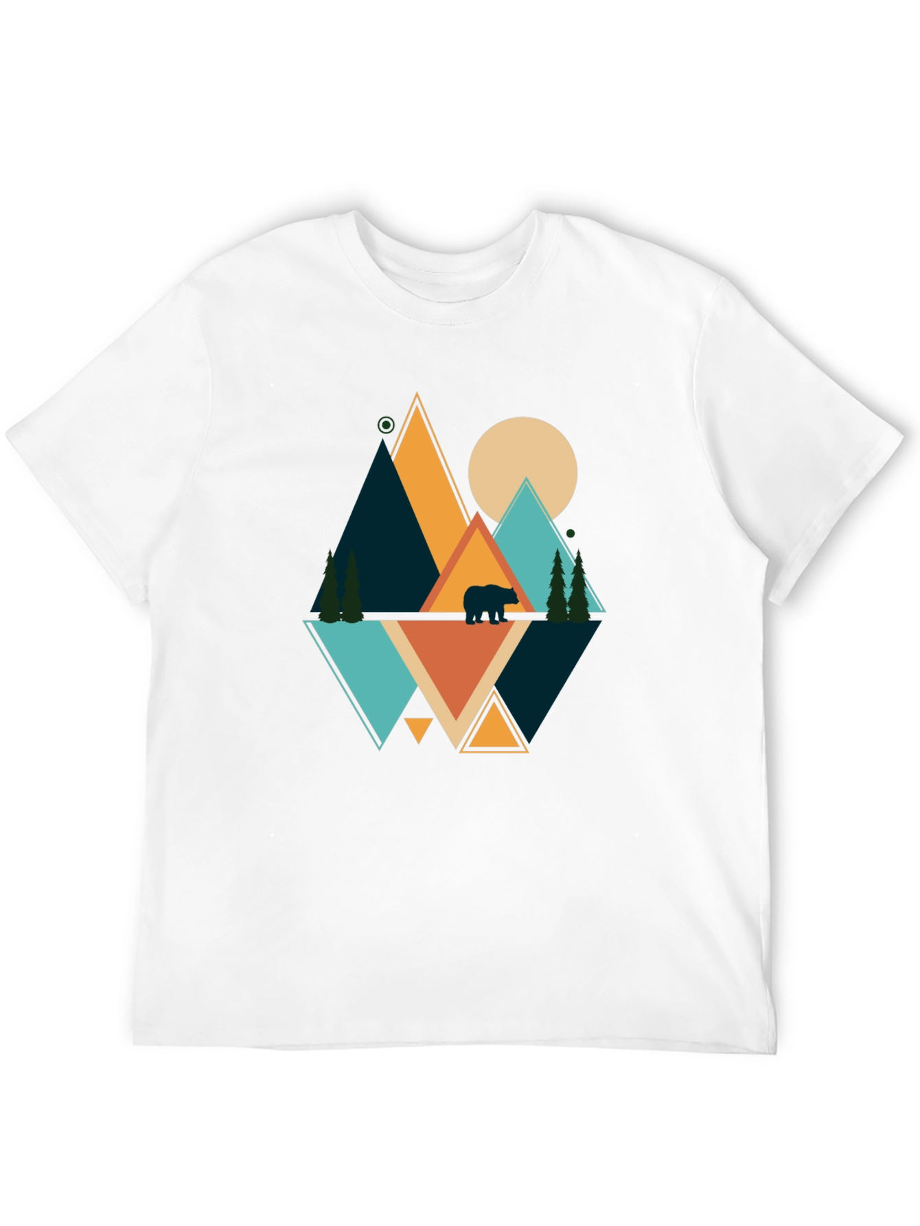 Geometric Bear Mountain Graphic Tee