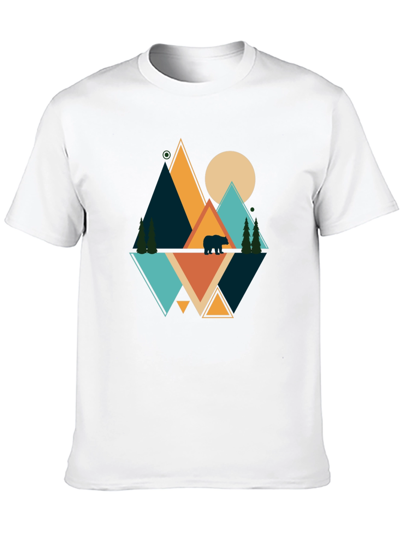 Geometric Bear Mountain Graphic Tee