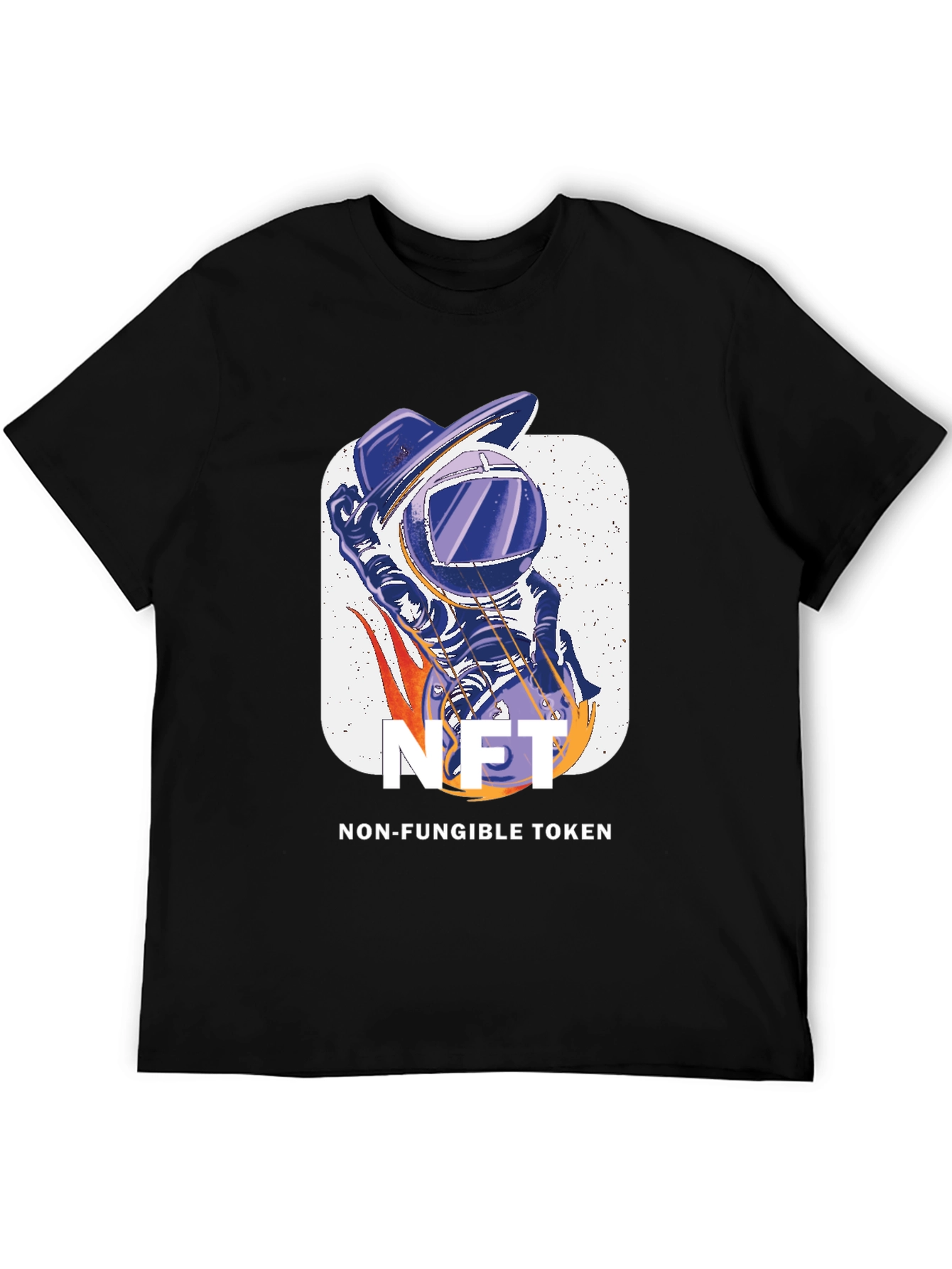 NFT Astronaut Graphic T-Shirt - Crypto Art Tee
