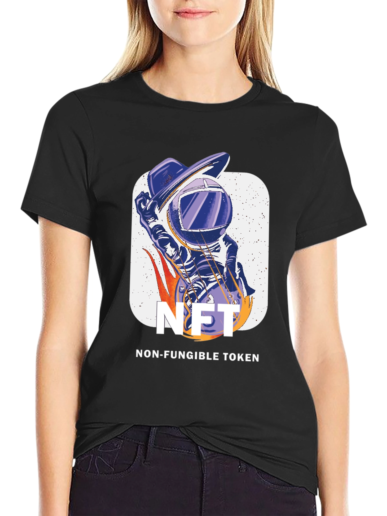 NFT Astronaut Graphic T-Shirt - Crypto Art Tee