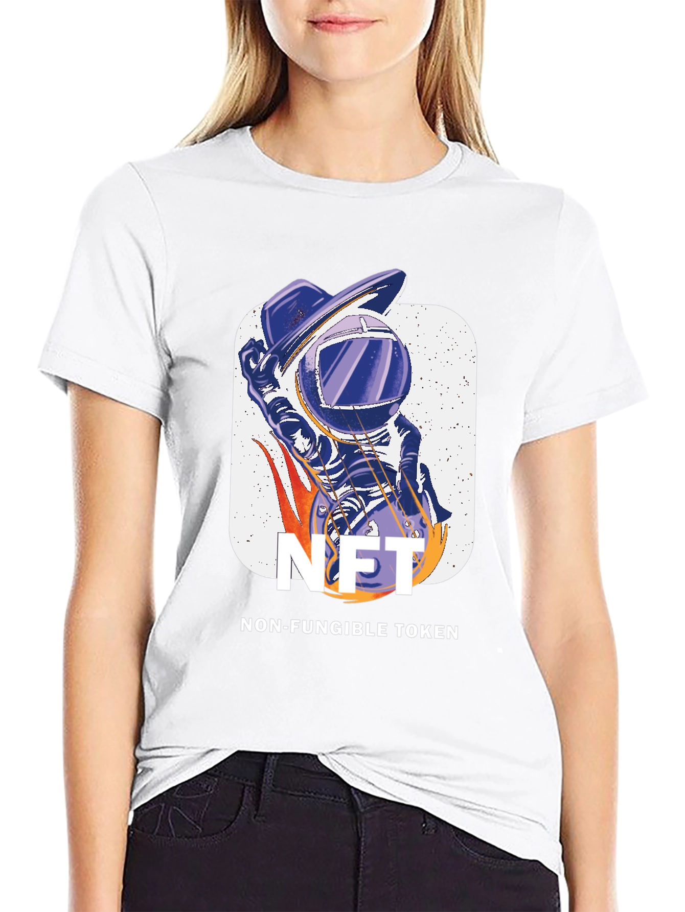 NFT Astronaut Graphic T-Shirt - Crypto Art Tee