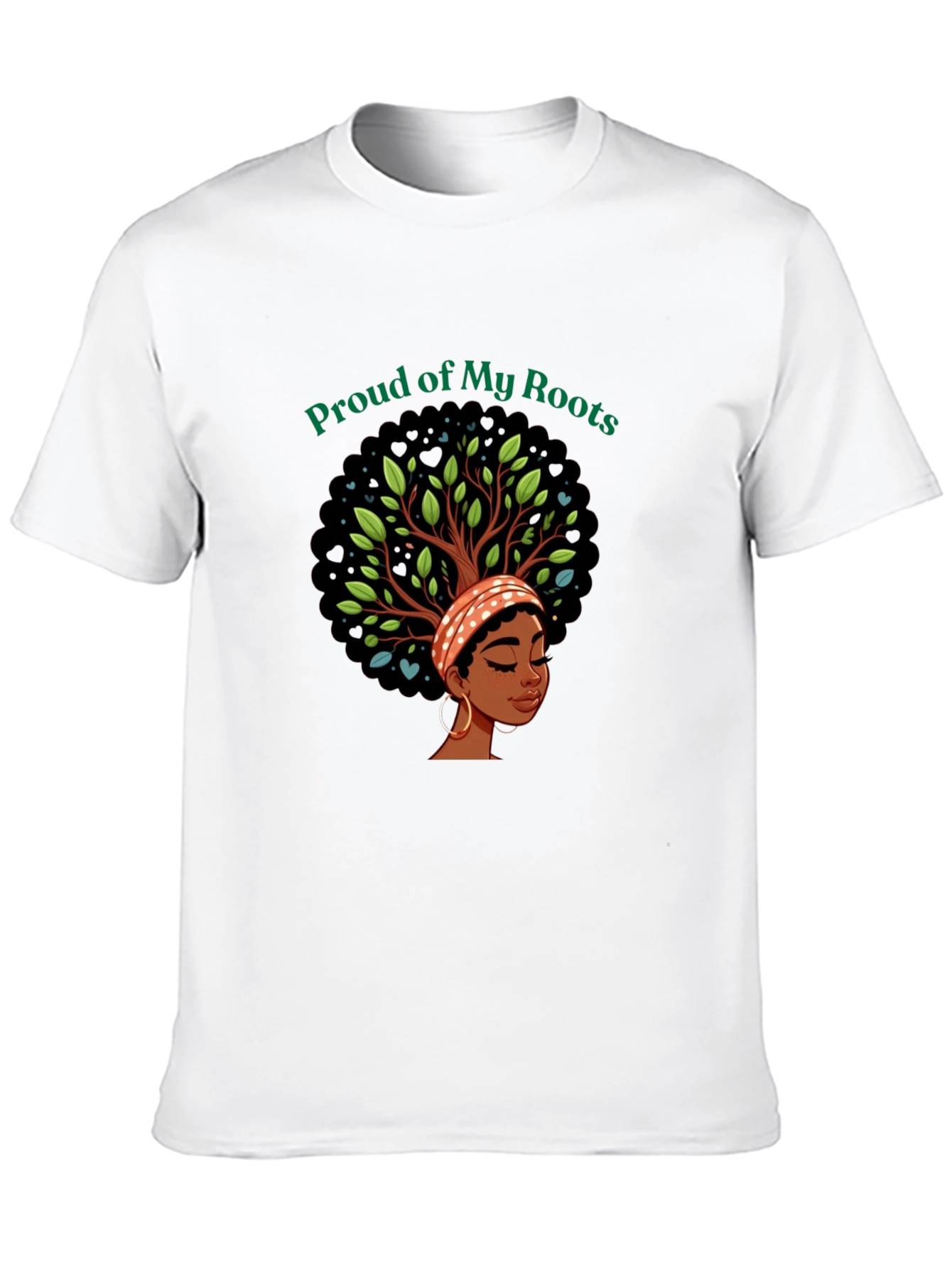 Proud of My Roots Graphic Tee - Black