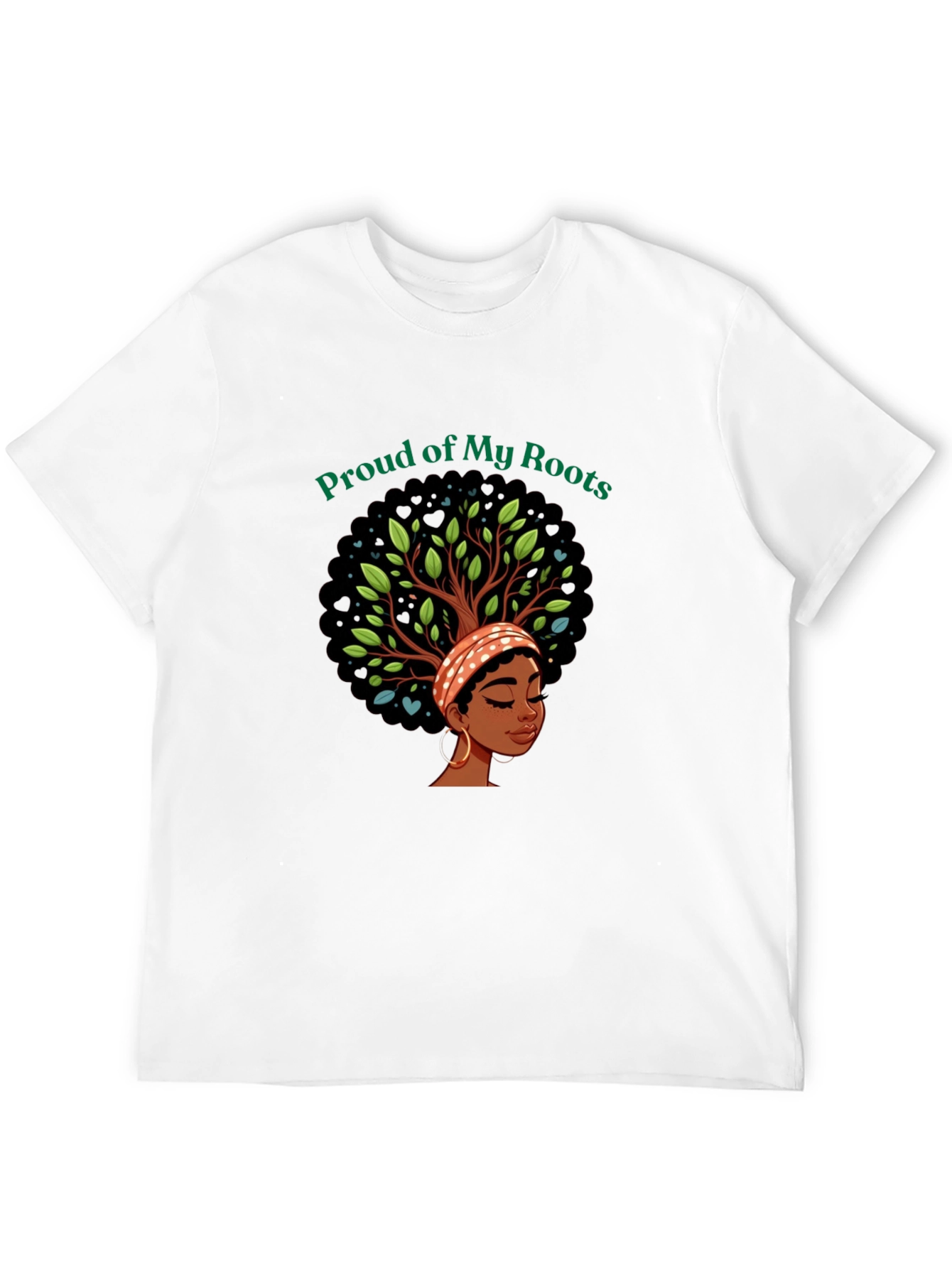 Proud of My Roots Graphic Tee - Black