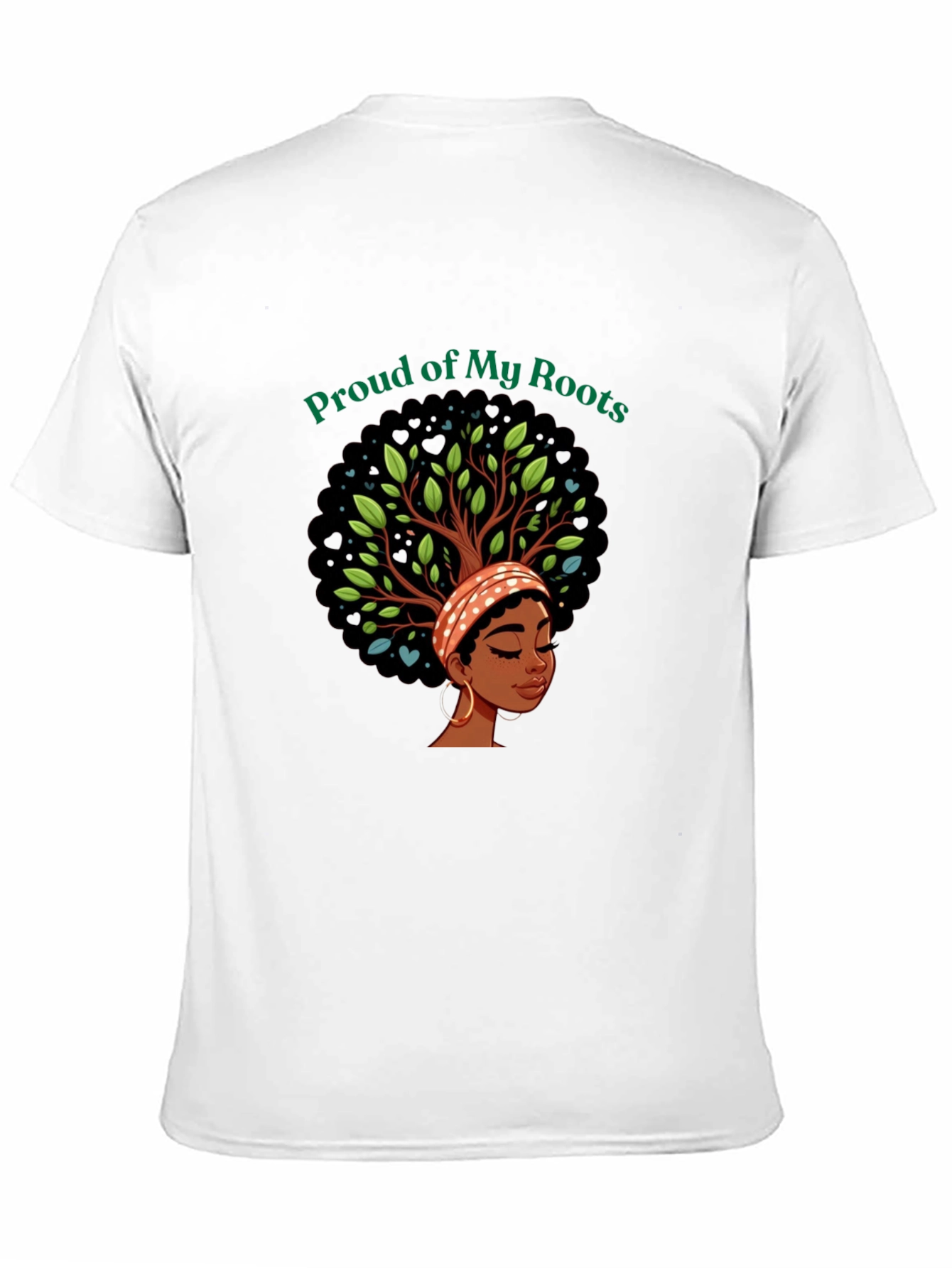 Proud of My Roots Graphic Tee - Black