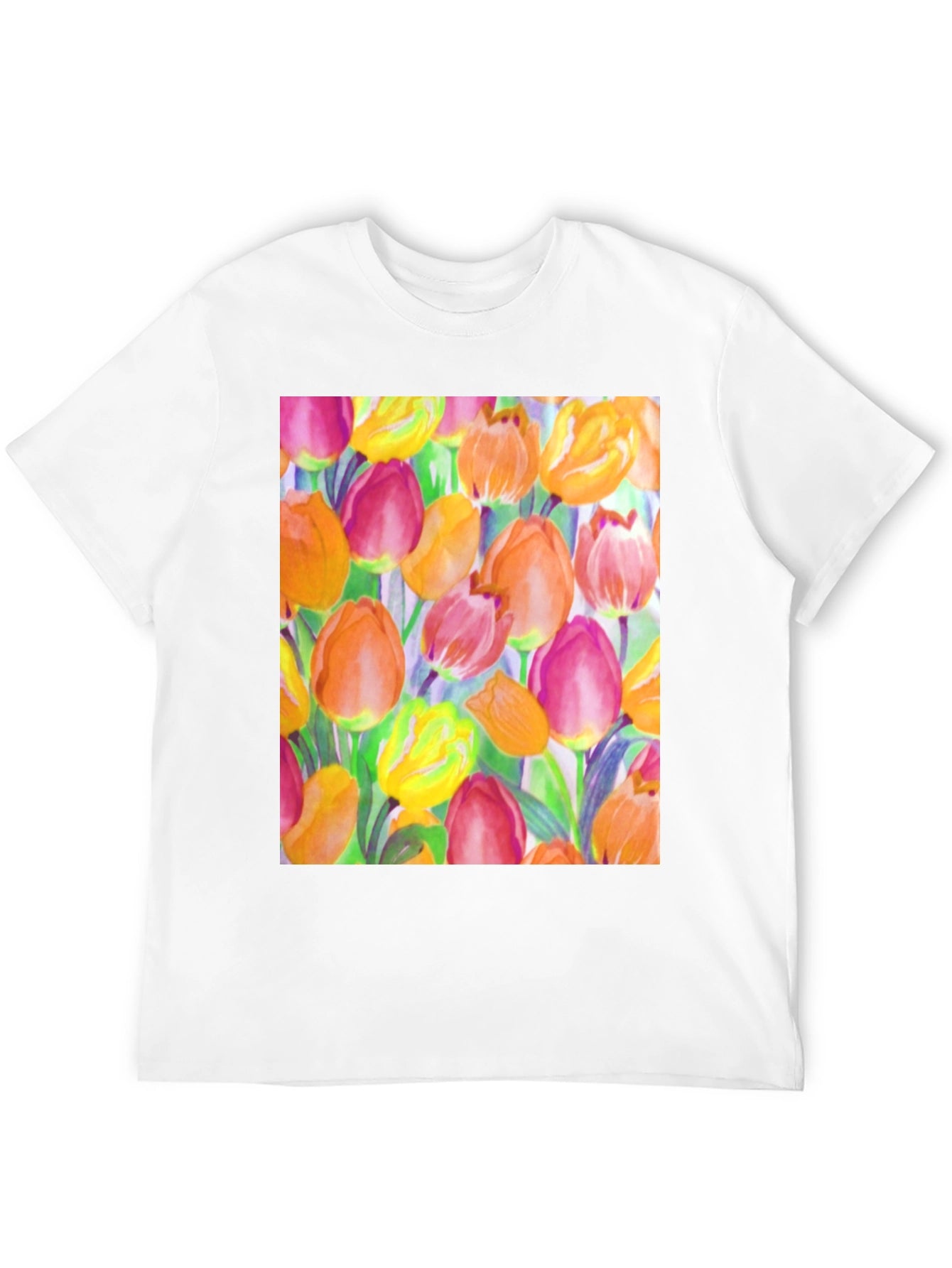 Floral Tulip Print T-Shirt