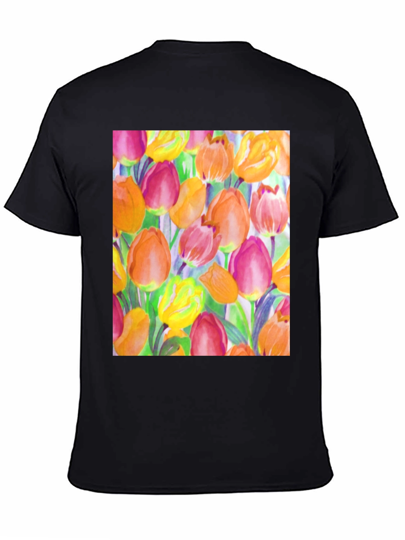 Floral Tulip Print T-Shirt