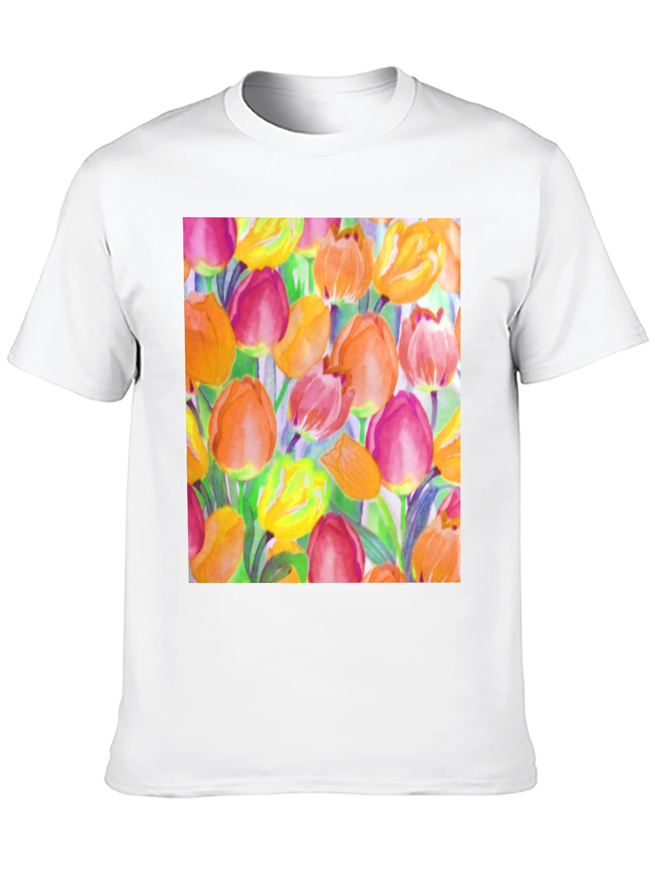 Floral Tulip Print T-Shirt