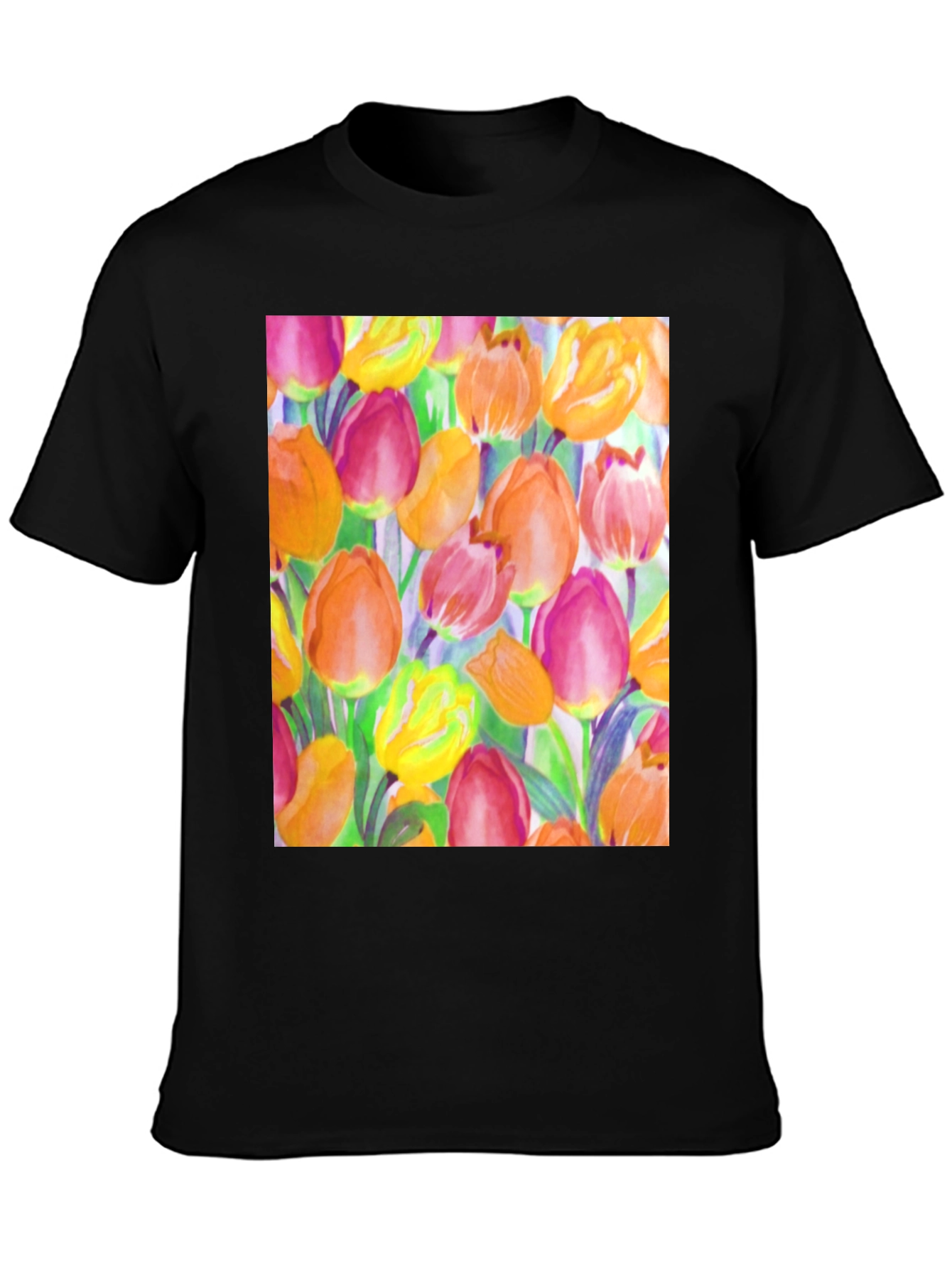 Floral Tulip Print T-Shirt