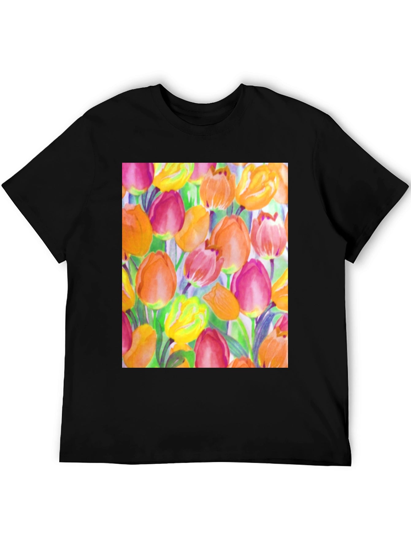 Floral Tulip Print T-Shirt