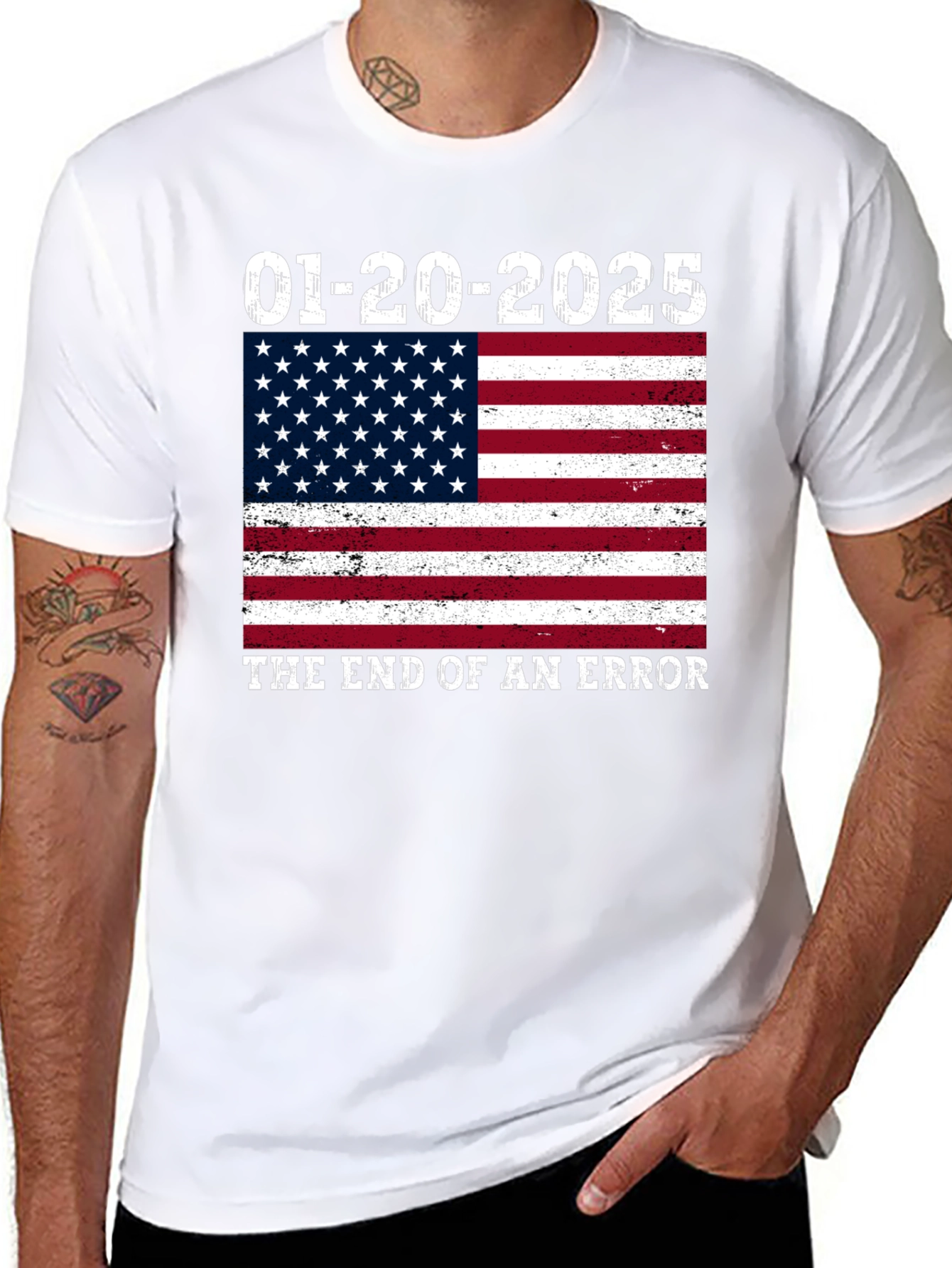 End of Error T-Shirt - Patriotic Flag Tee