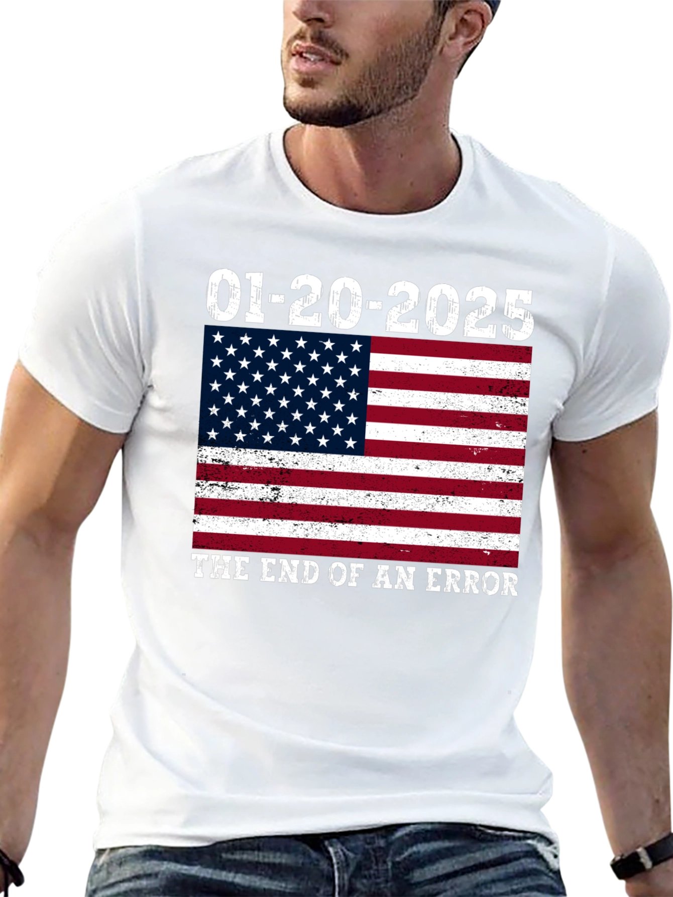 End of Error T-Shirt - Patriotic Flag Tee