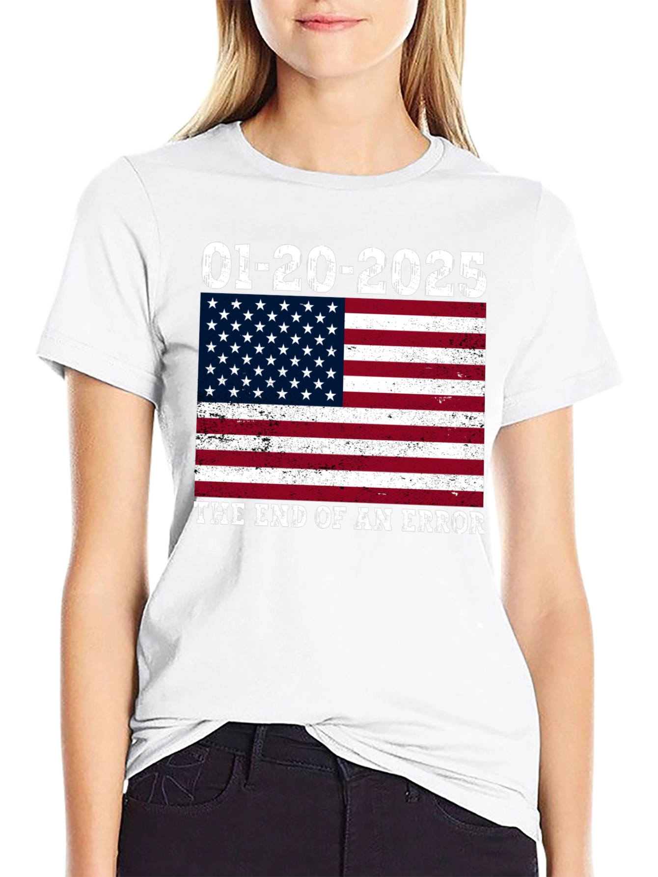 End of Error T-Shirt - Patriotic Flag Tee