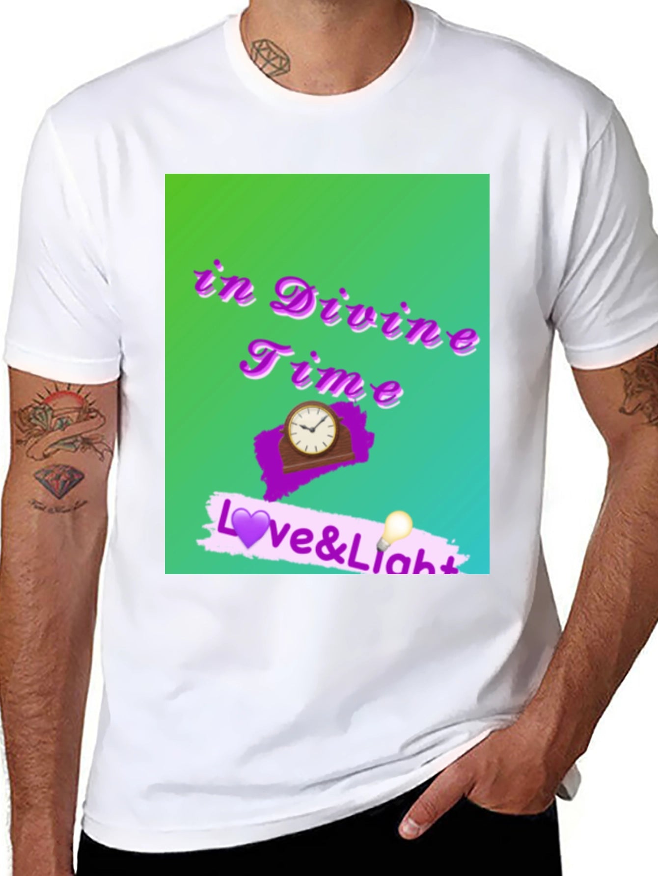 In Divine Time Tee - Love & Light T-Shirt