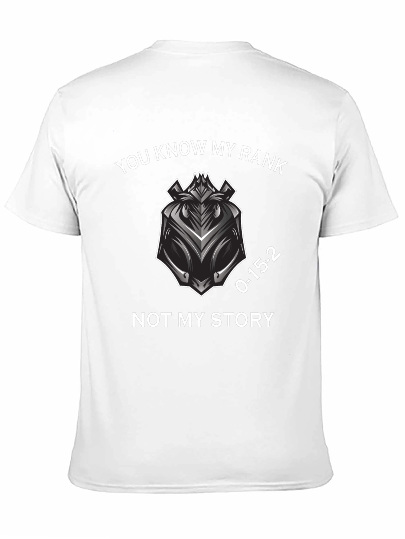 Know My Rank Tee - Graphic Print Casual T-Shirt