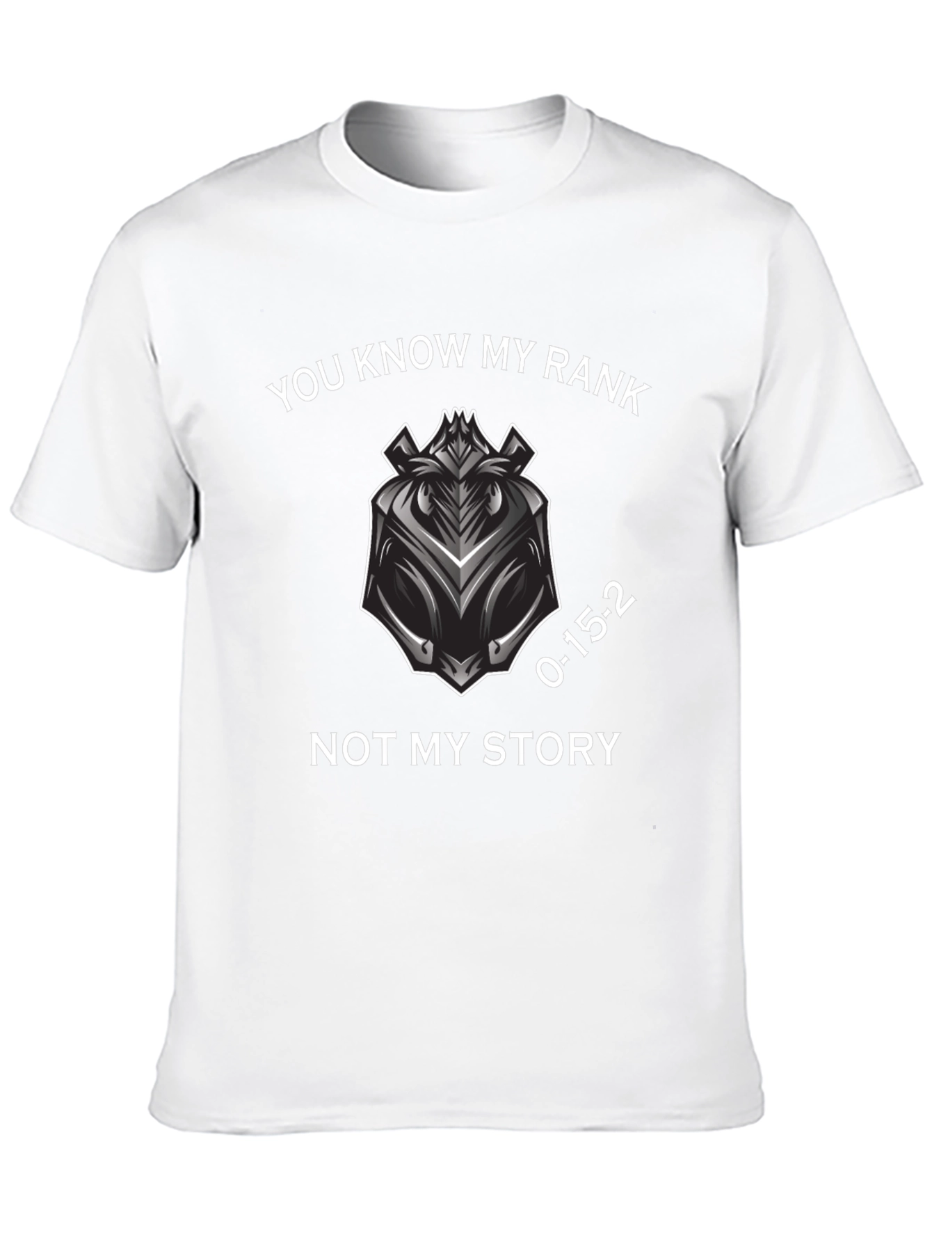 Know My Rank Tee - Graphic Print Casual T-Shirt