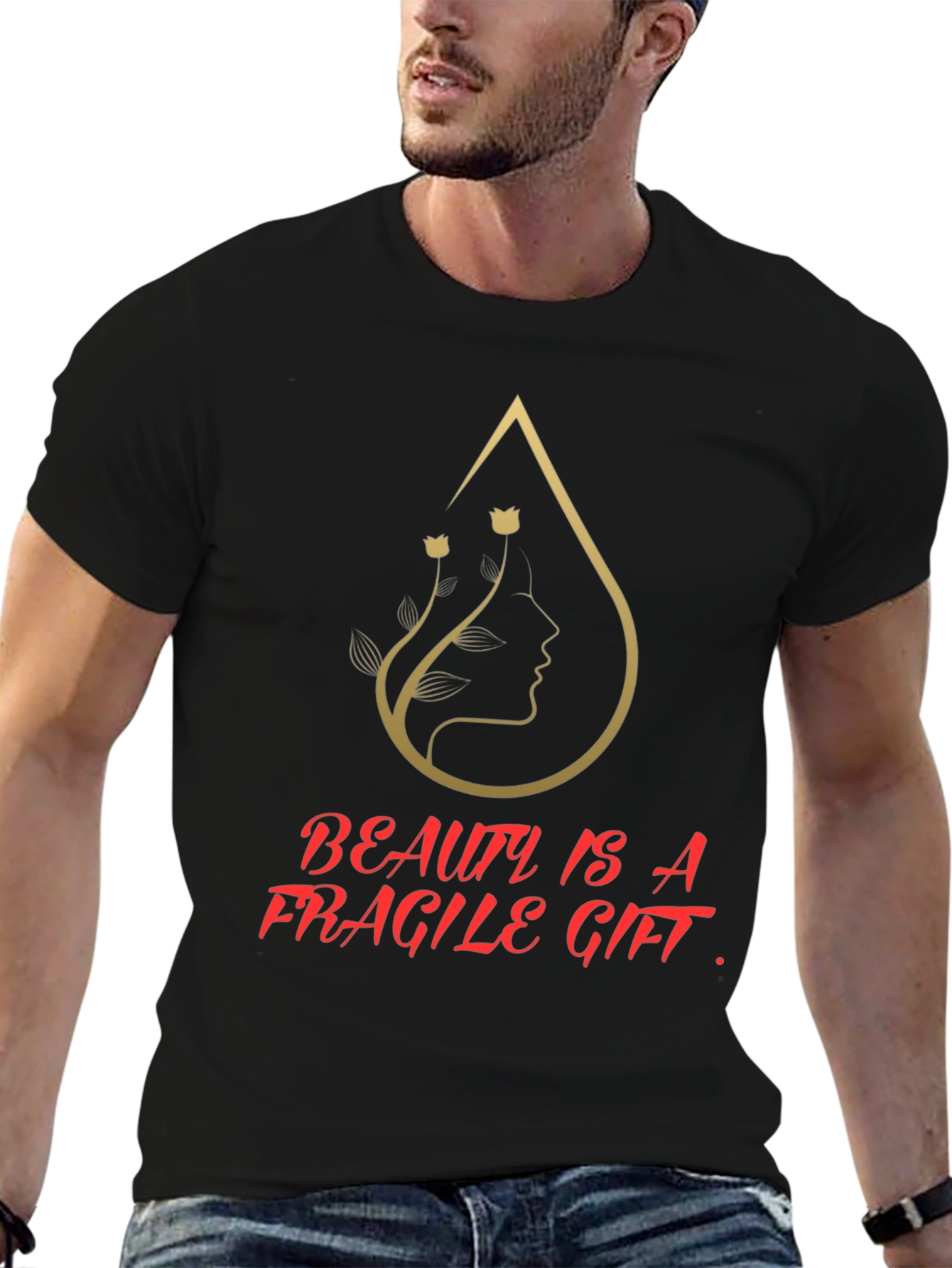 Beauty Is a Fragile Gift Graphic T-Shirt
