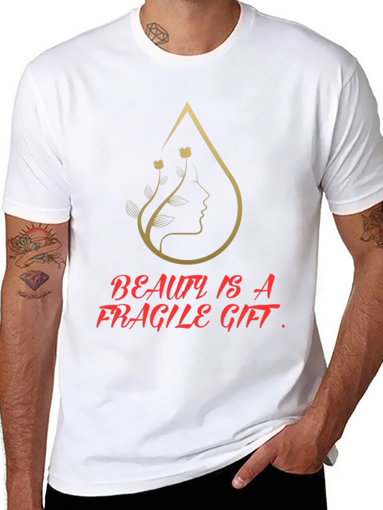 Beauty Is a Fragile Gift Graphic T-Shirt