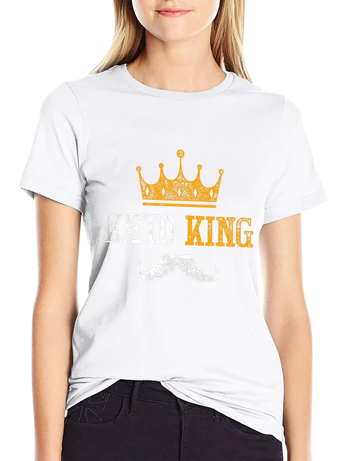 Keto King Graphic Tee - Funny Diet T-Shirt