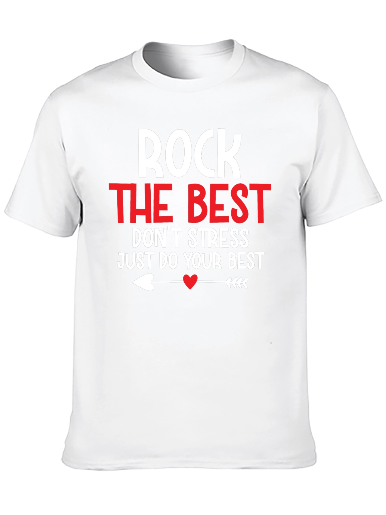 Rock the Best Graphic Tee - Motivational Black T-Shirt