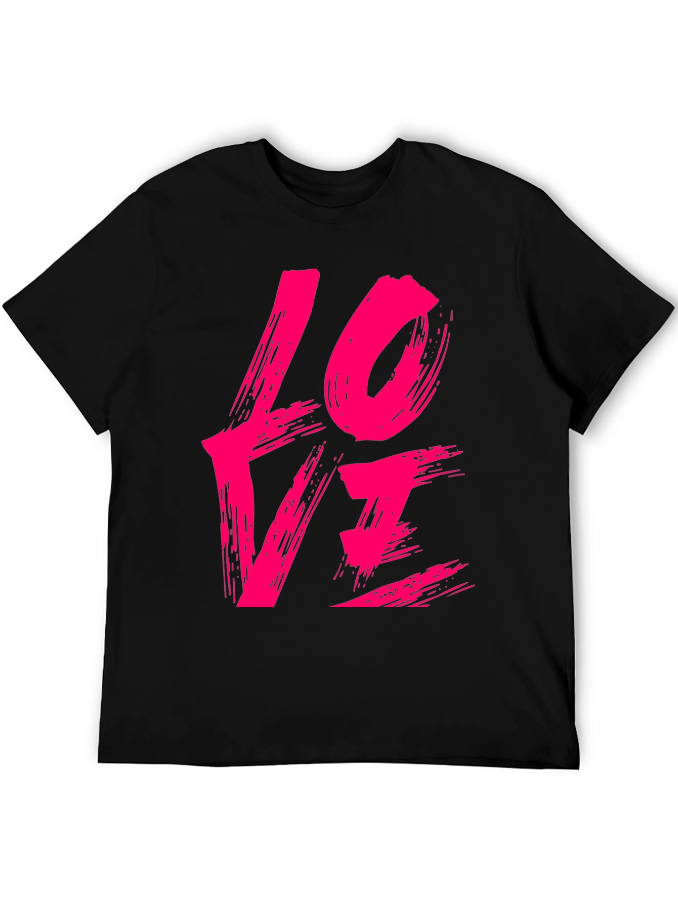 Brush Stroke Love T-Shirt - Stylish Graphic Tee