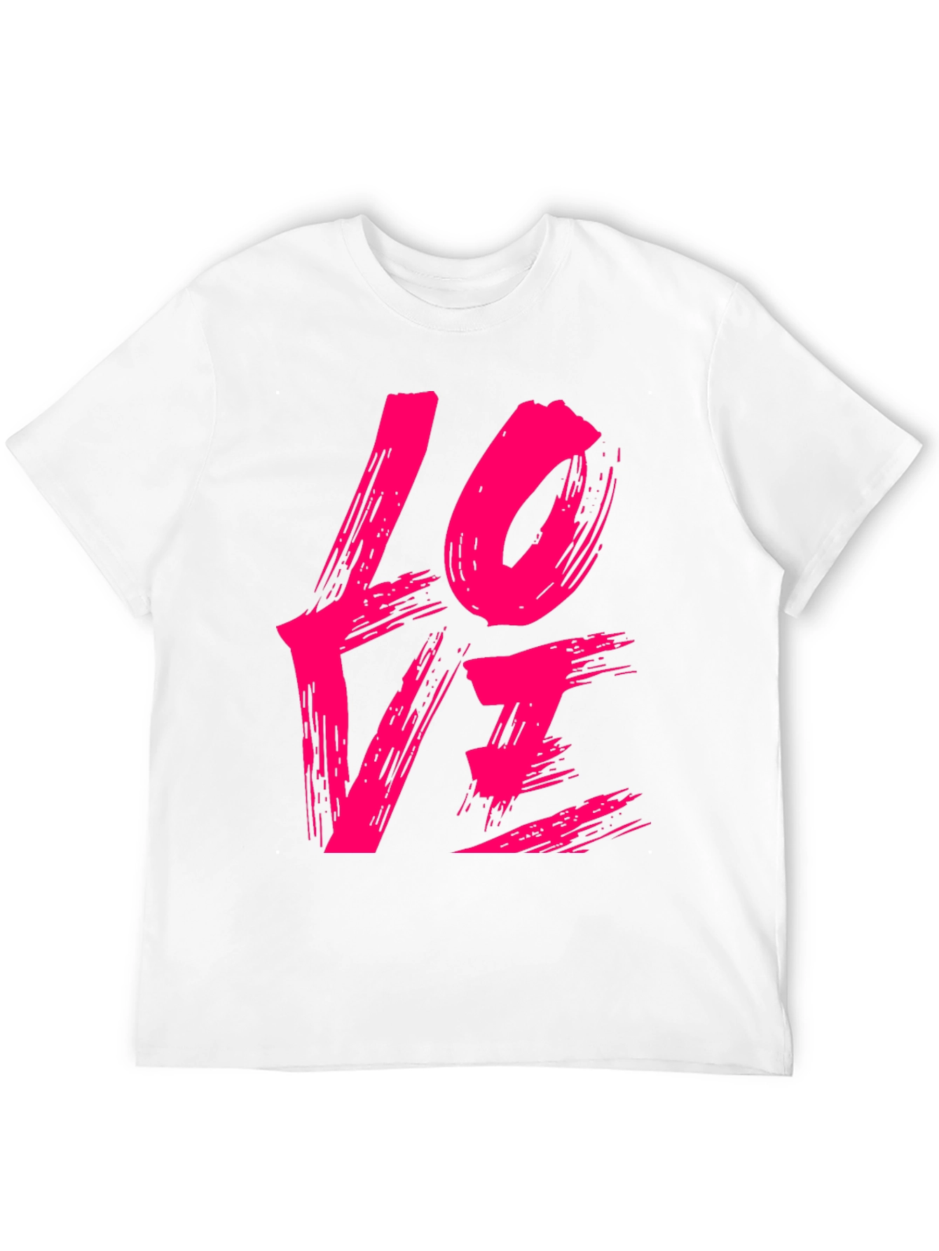 Brush Stroke Love T-Shirt - Stylish Graphic Tee