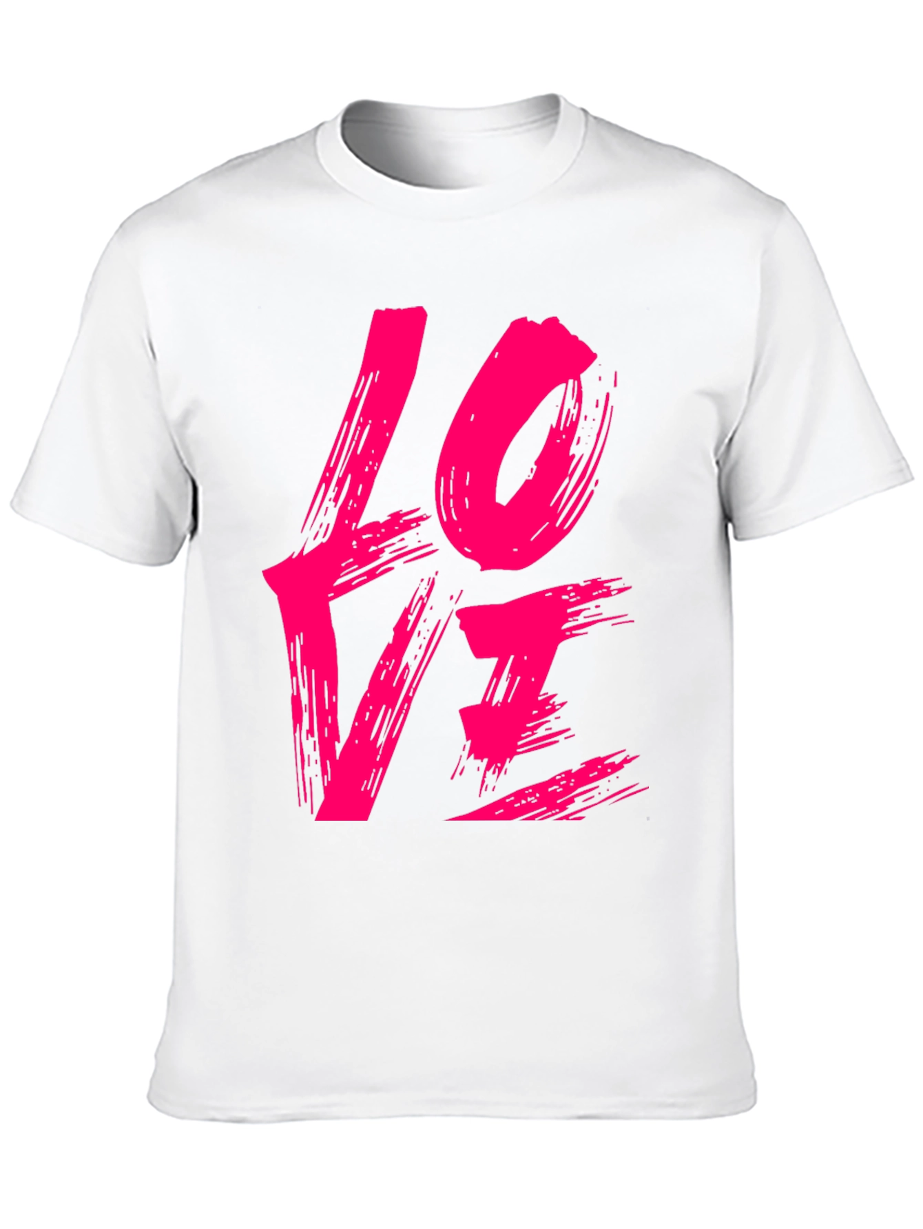 Brush Stroke Love T-Shirt - Stylish Graphic Tee