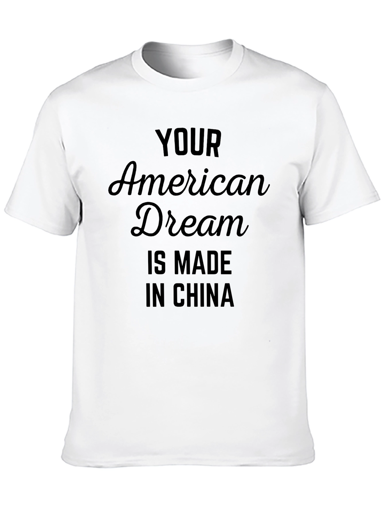 American Dream Made in China Black Tee