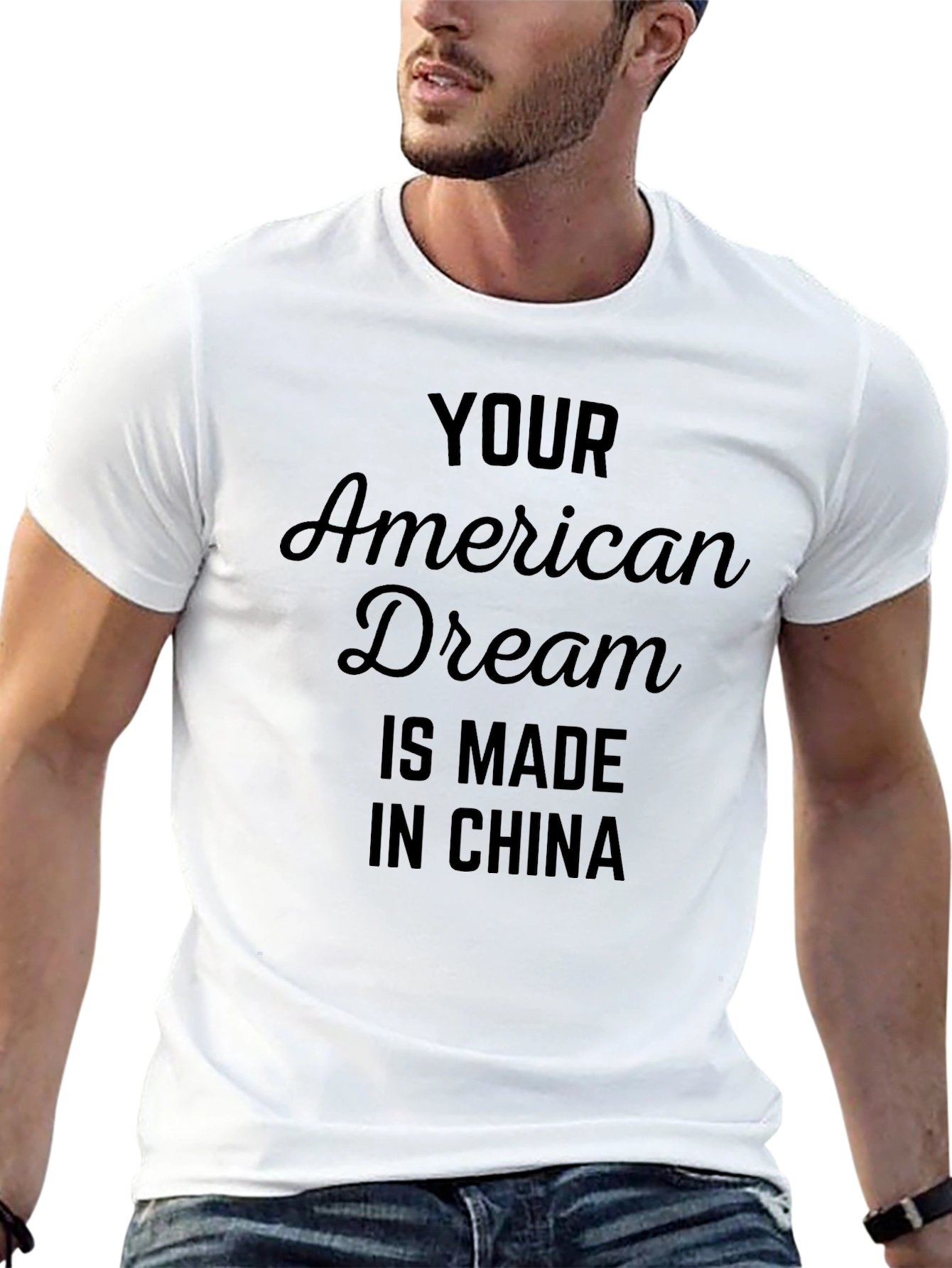 American Dream Made in China Black Tee