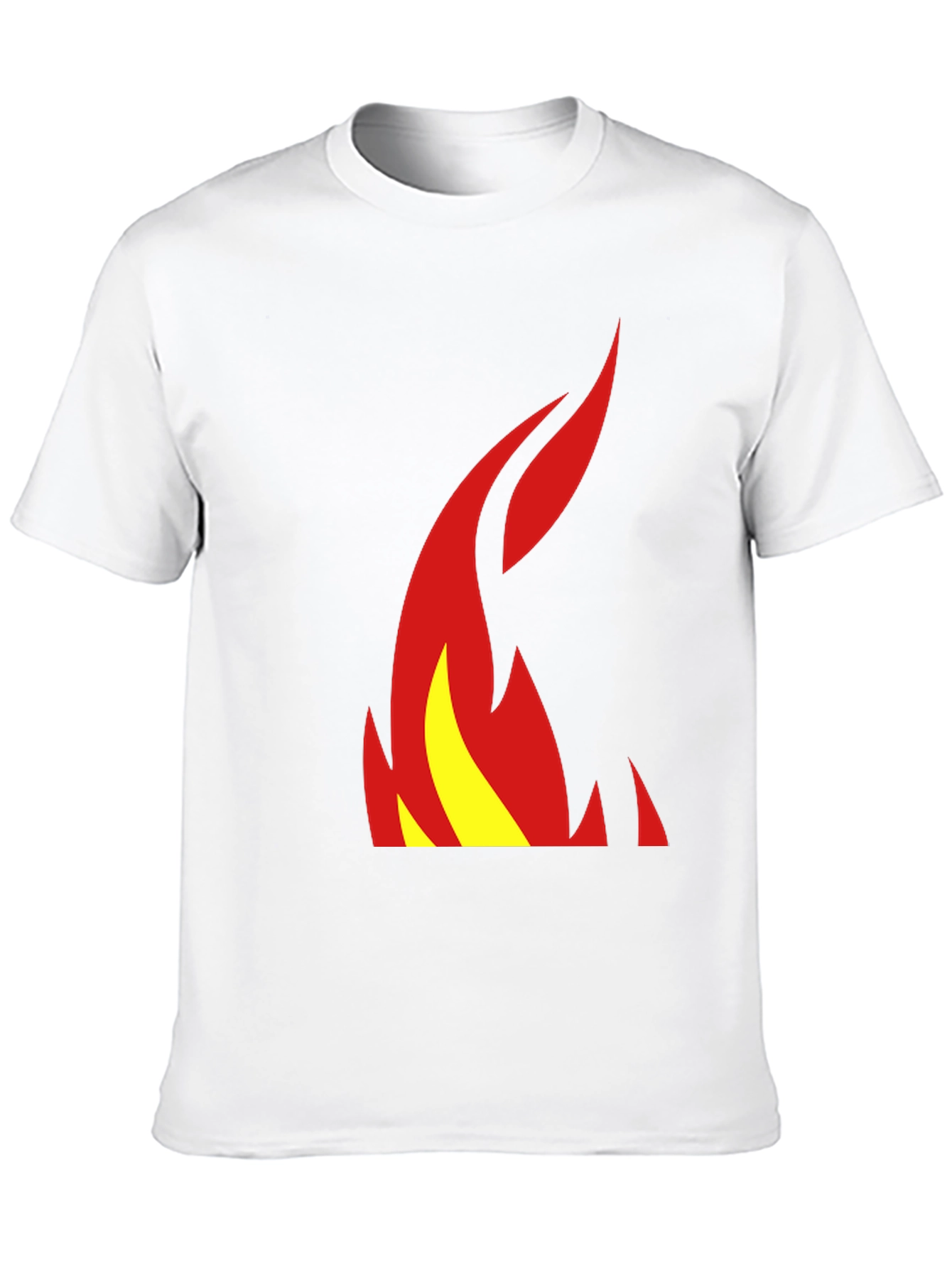 Flame Graphic Tee - Stylish Black T-Shirt