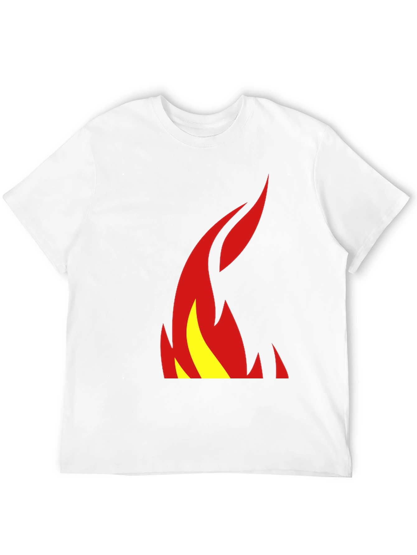 Flame Graphic Tee - Stylish Black T-Shirt