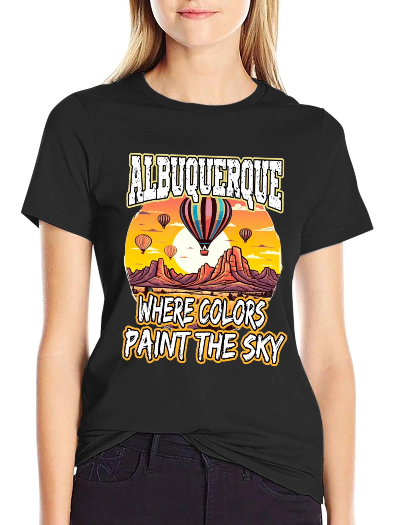 Albuquerque Hot Air Balloon Graphic T-Shirt