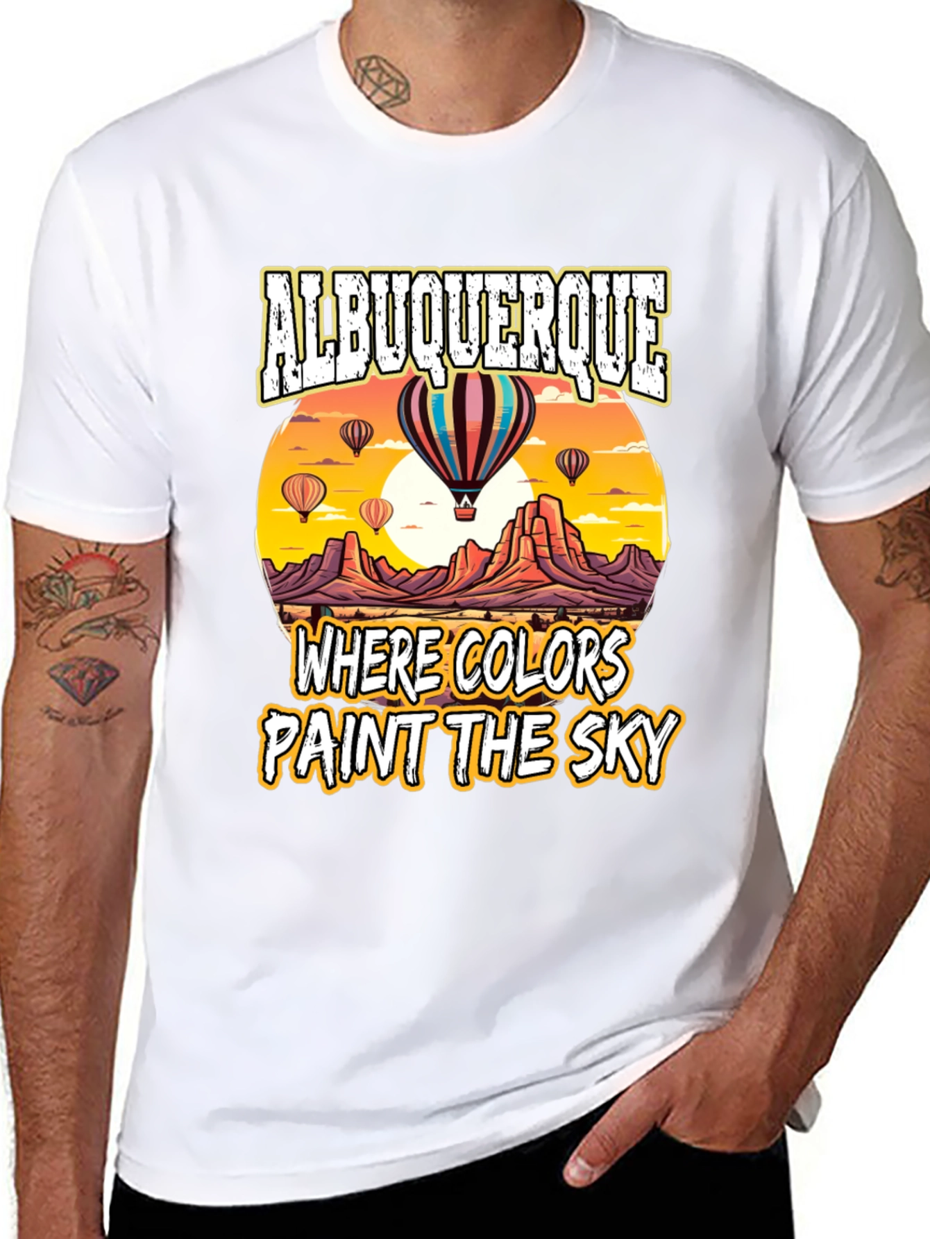 Albuquerque Hot Air Balloon Graphic T-Shirt