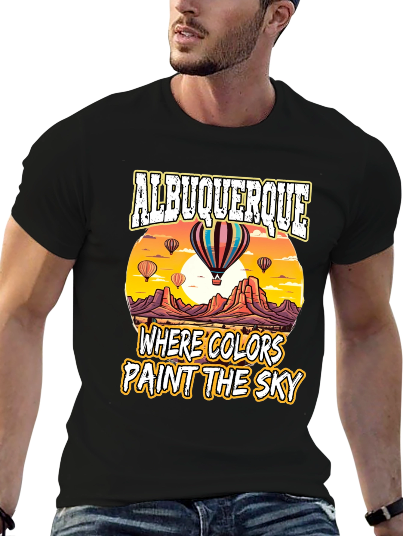 Albuquerque Hot Air Balloon Graphic T-Shirt