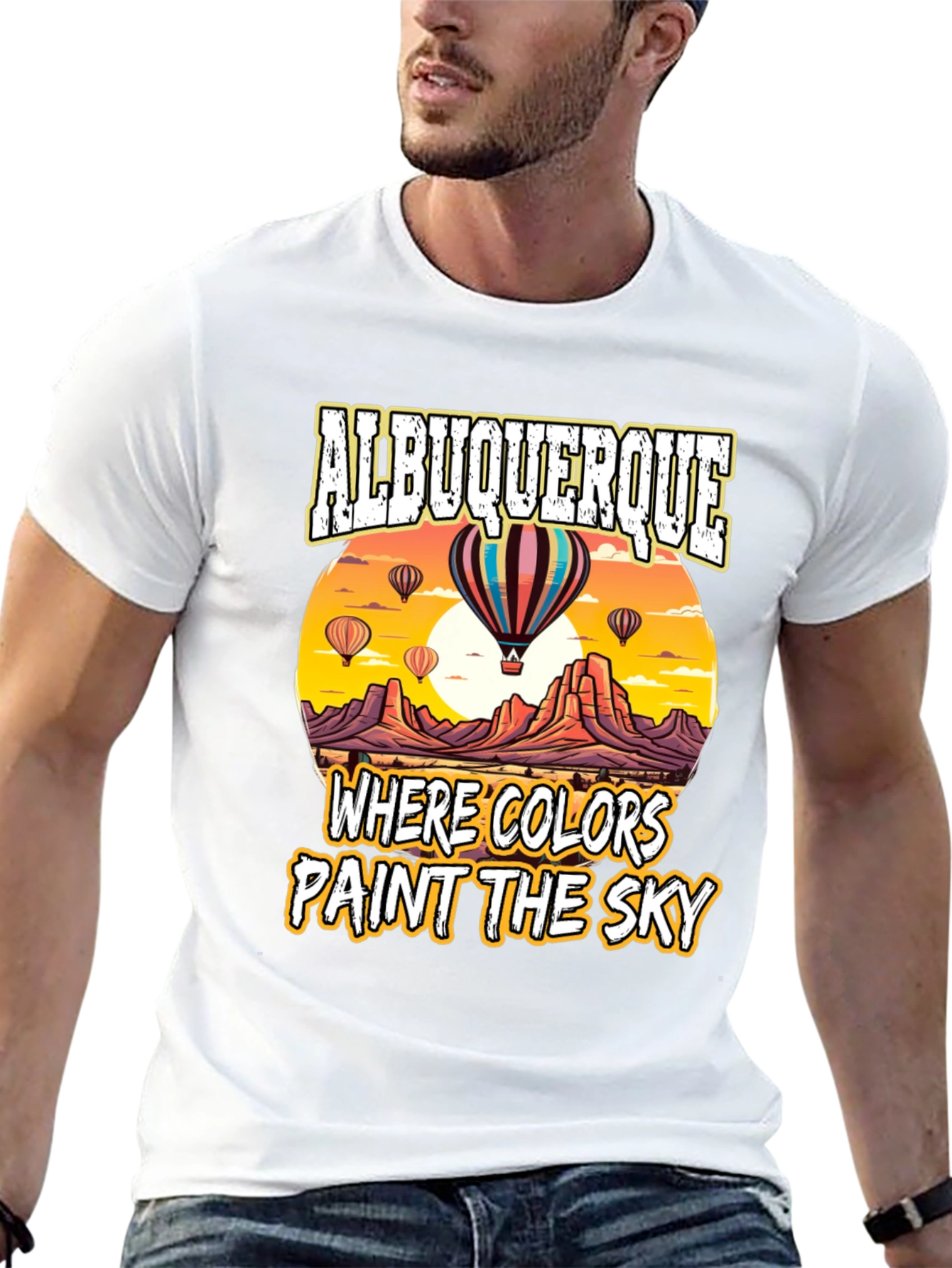Albuquerque Hot Air Balloon Graphic T-Shirt