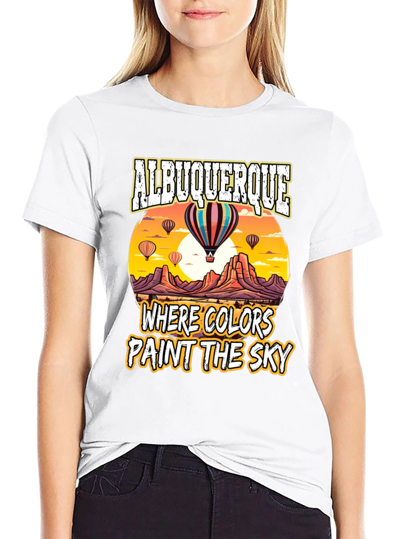 Albuquerque Hot Air Balloon Graphic T-Shirt