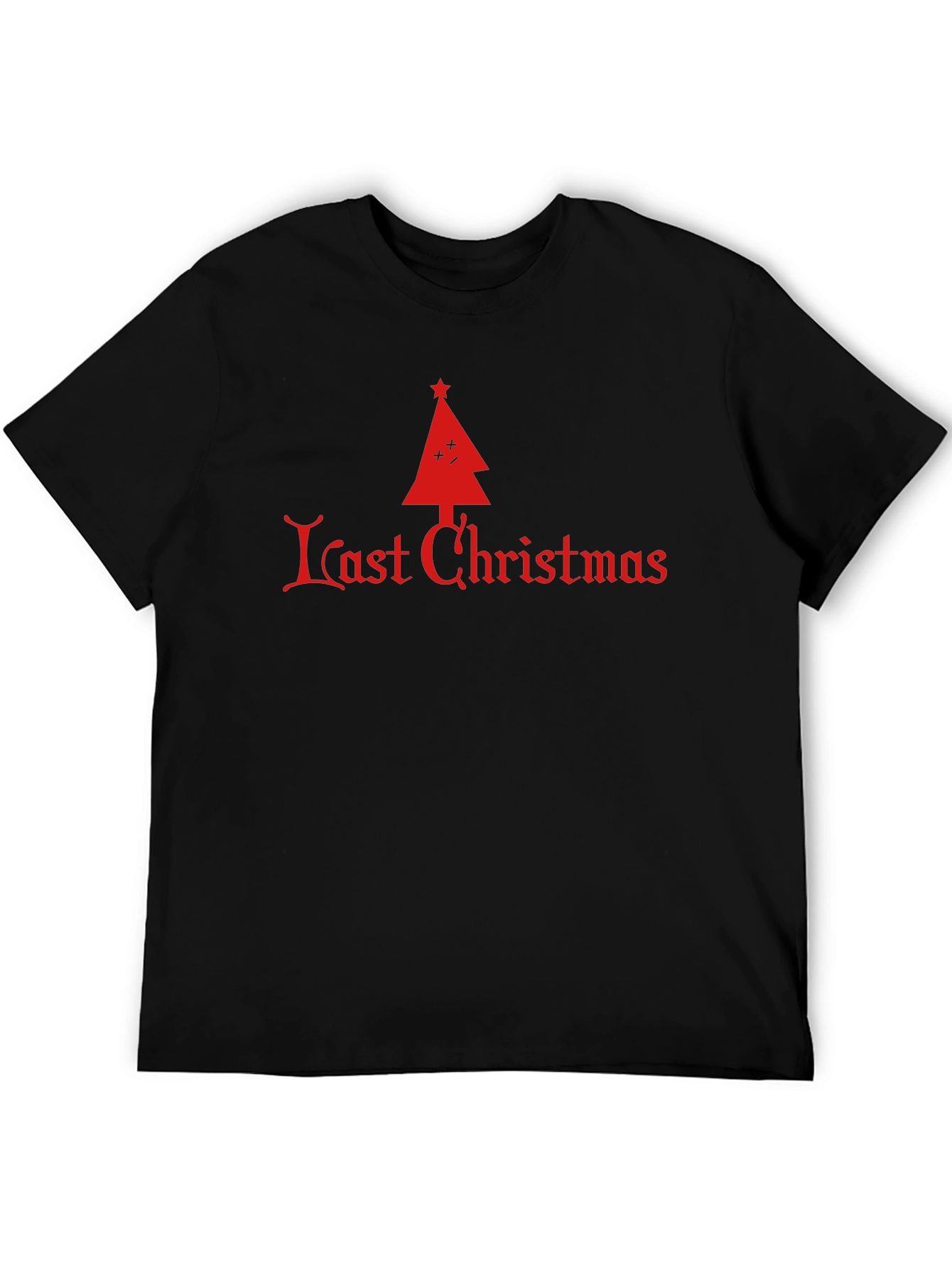Last Christmas Tree Graphic Tee - Festive Holiday Apparel