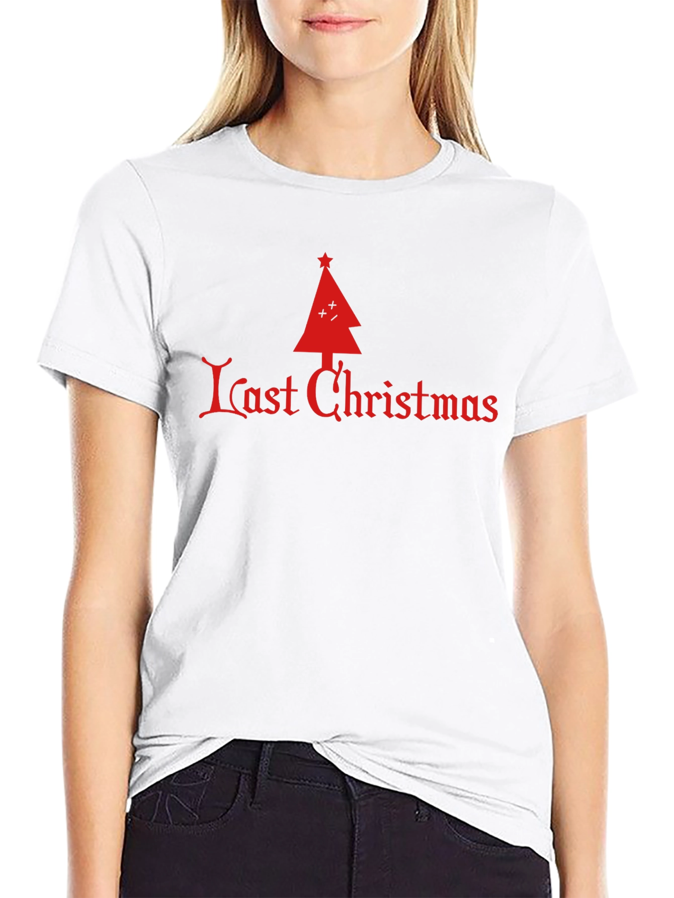 Last Christmas Tree Graphic Tee - Festive Holiday Apparel