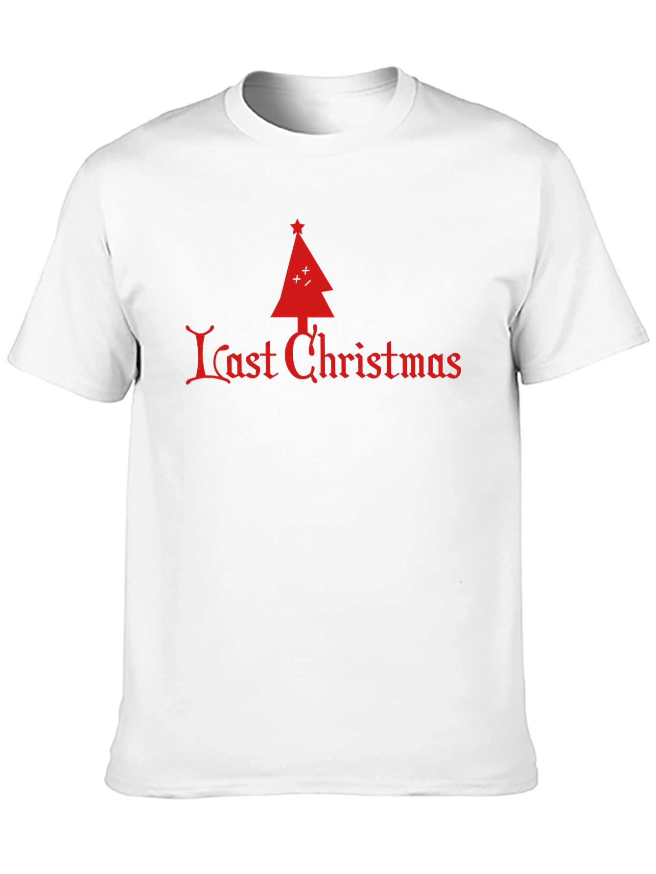 Last Christmas Tree Graphic Tee - Festive Holiday Apparel