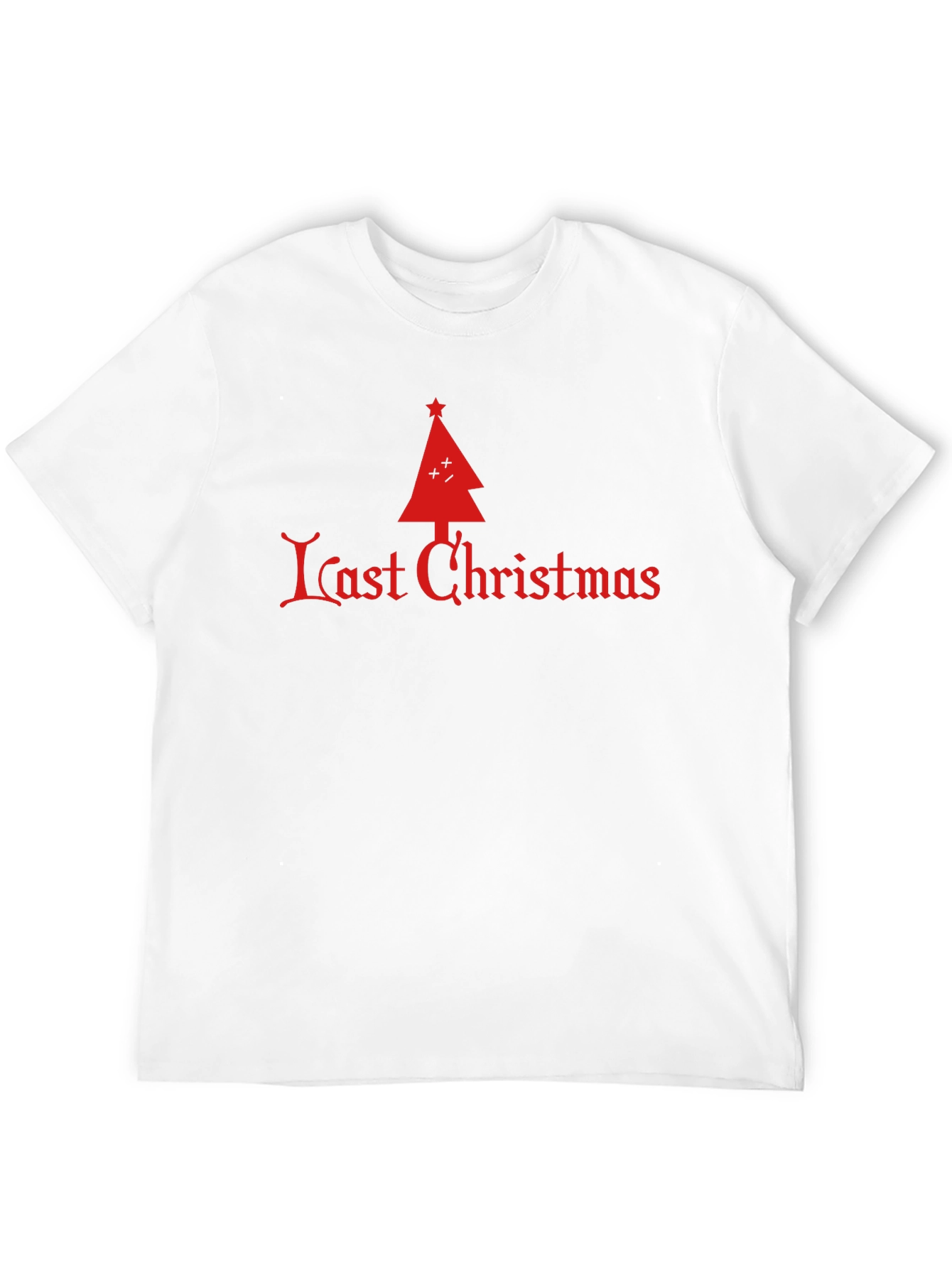 Last Christmas Tree Graphic Tee - Festive Holiday Apparel