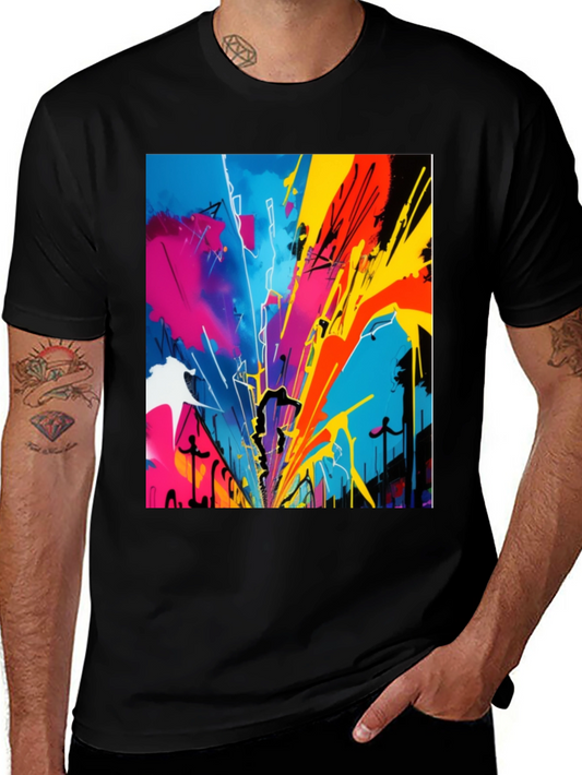 Abstract Art Tee - Bold Colorful Graphic T-Shirt