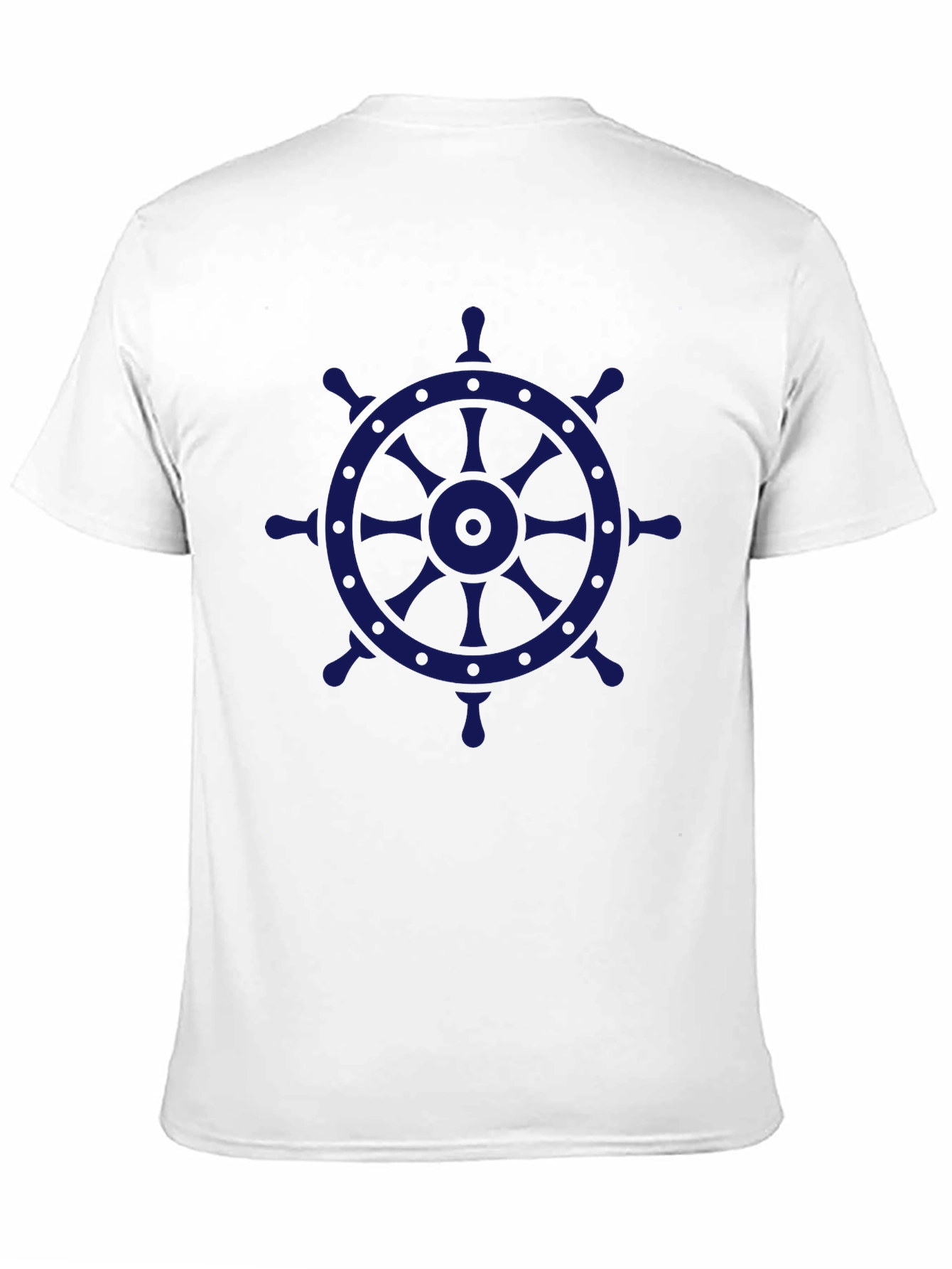 Nautical Wheel Graphic Tee - Black