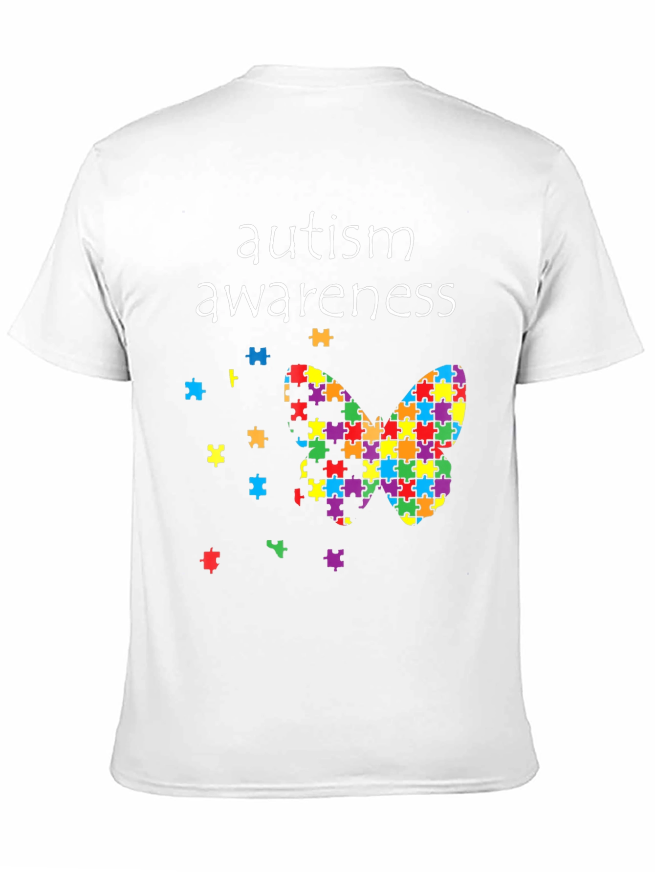 Autism Awareness Butterfly Puzzle Piece T-Shirt