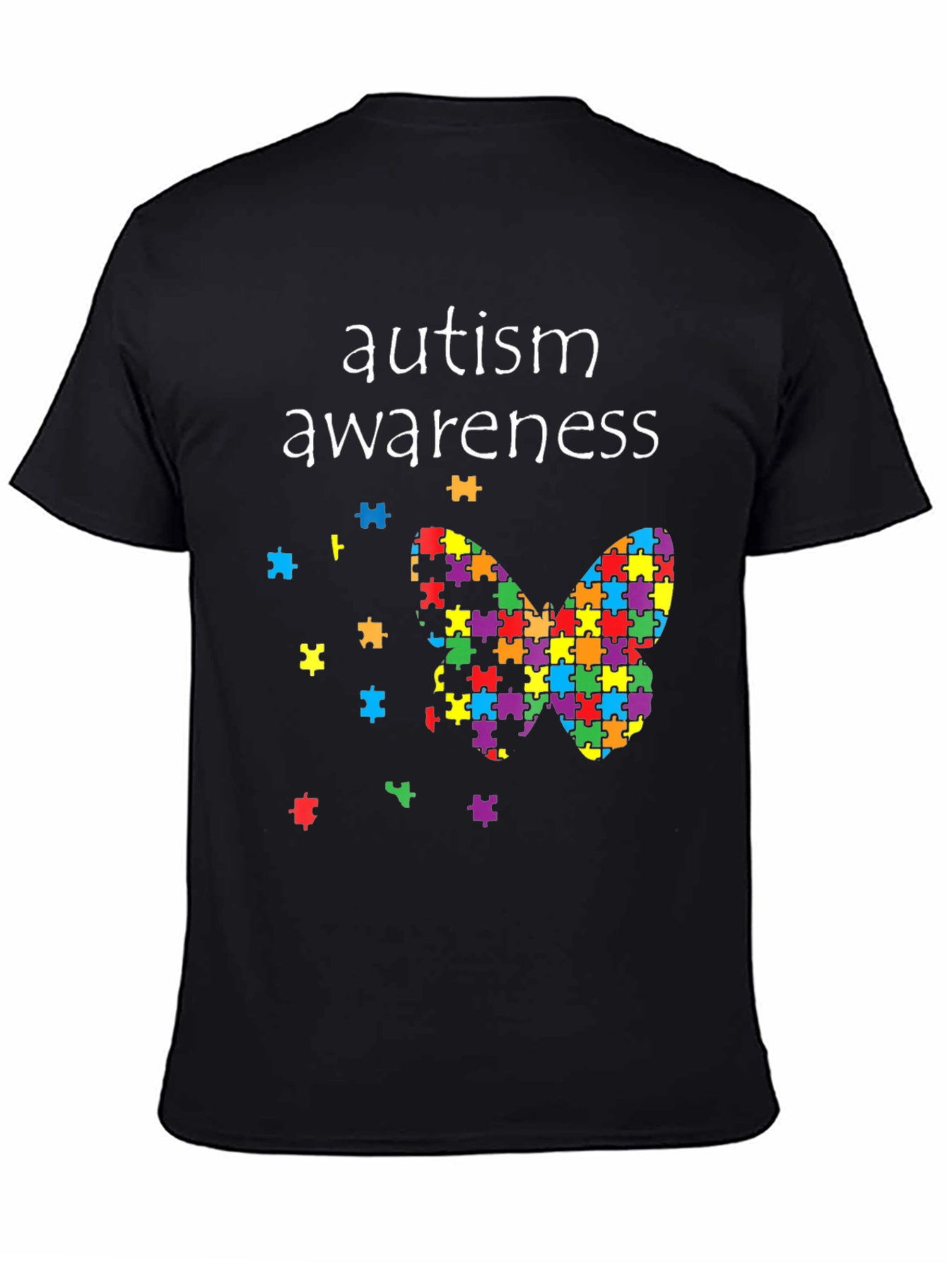 Autism Awareness Butterfly Puzzle Piece T-Shirt