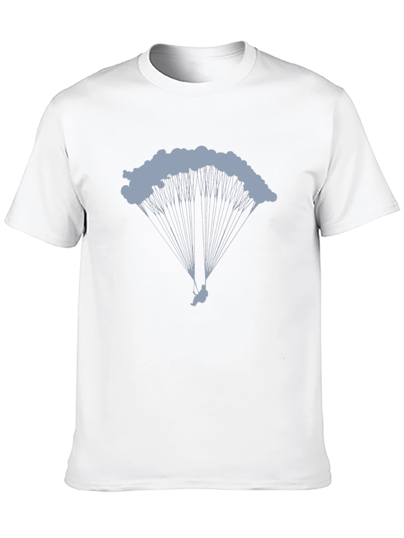 Parachute Graphic Tee - Black Cotton T-Shirt