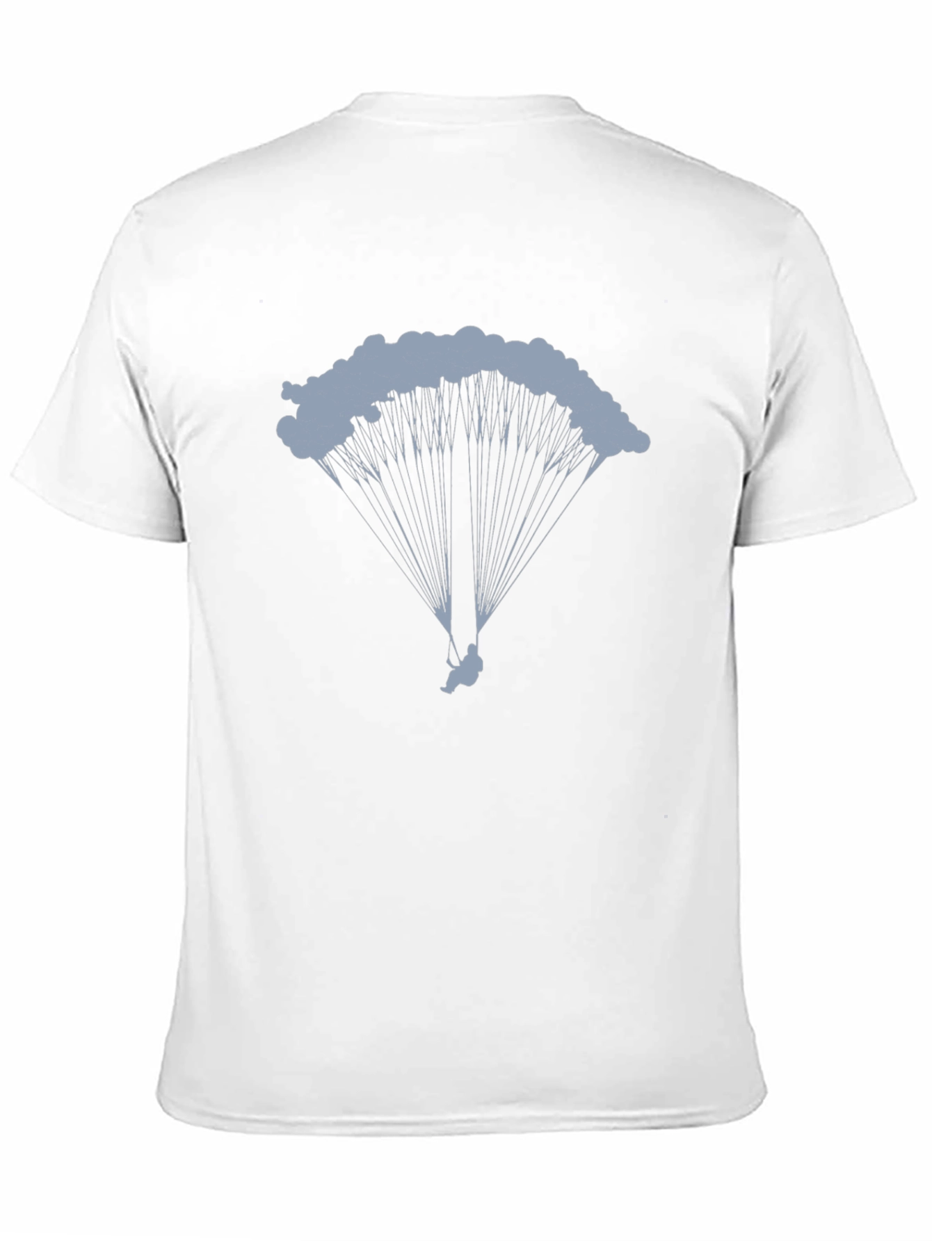 Parachute Graphic Tee - Black Cotton T-Shirt