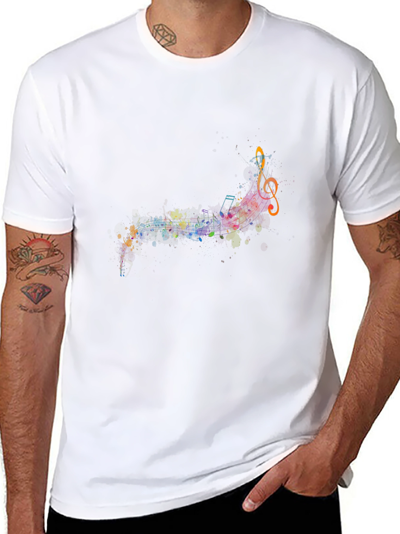 Music Notes Graphic Tee