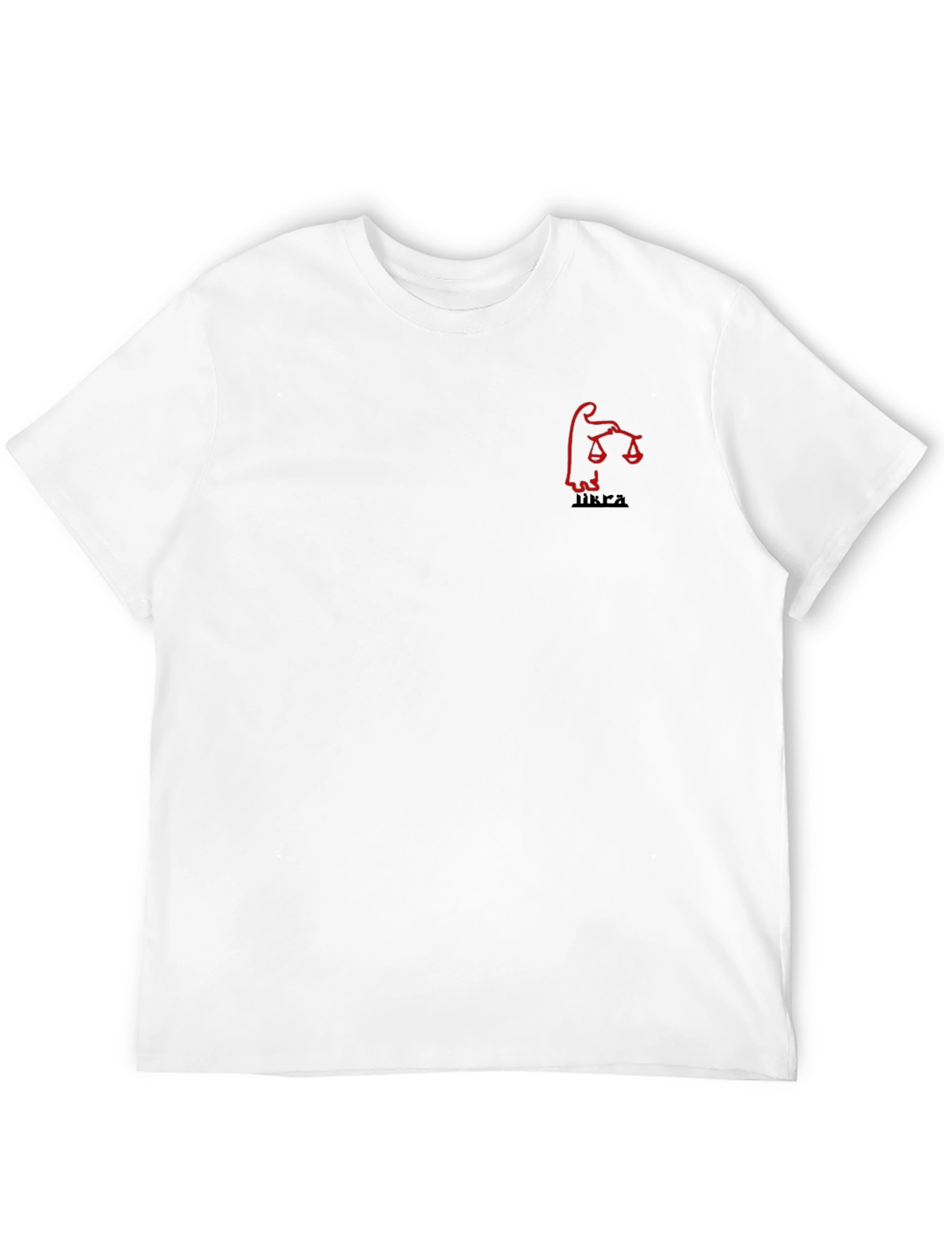 Black Graphic Tee - Libra Scales Design