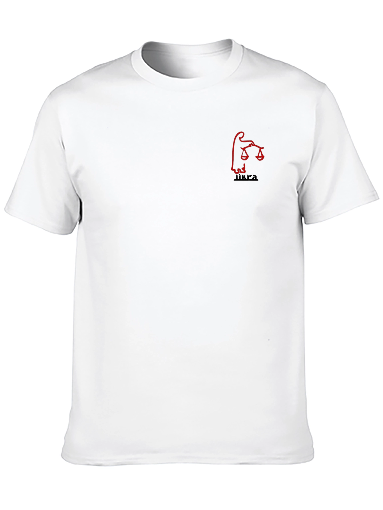 Black Graphic Tee - Libra Scales Design