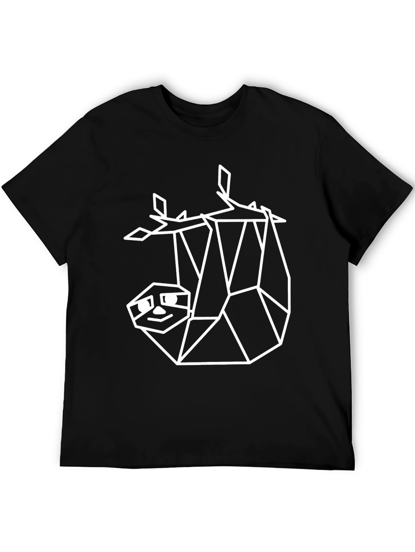 Geometric Sloth Tee - Minimalist Design